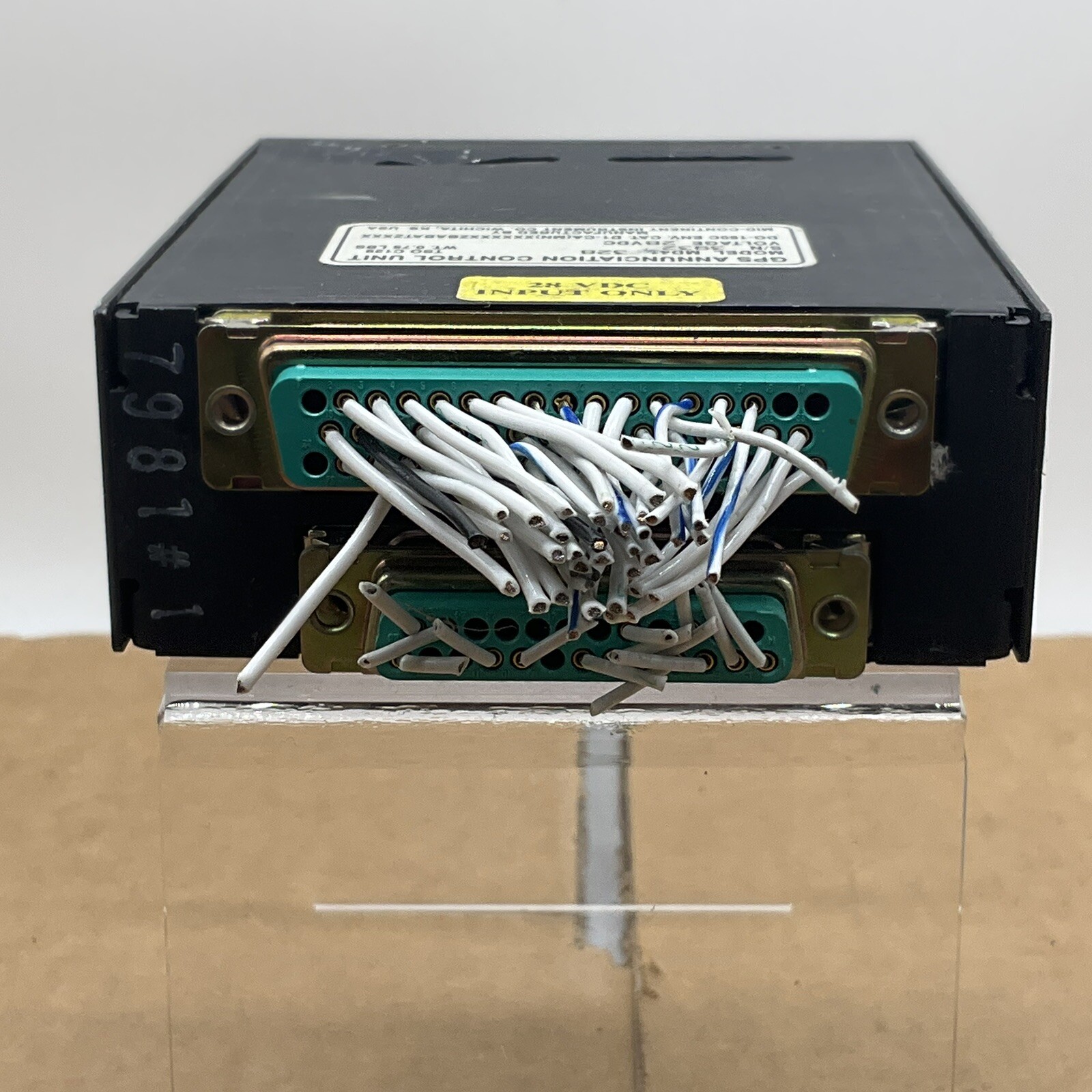 GPS ANNUNCIATION CONTROL UNIT MD41-328 Untested As IS