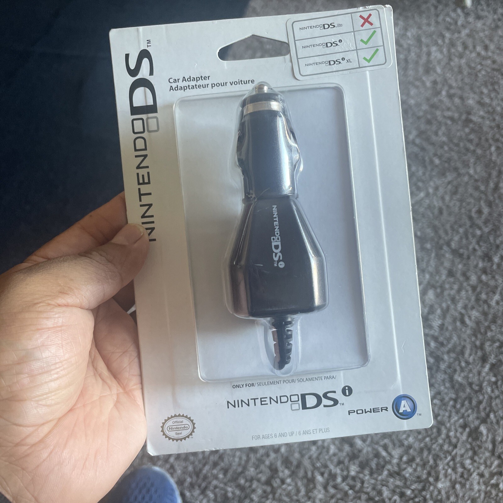 OFFICIAL Nintendo DS Car Charger Authentic OEM Original Genuine Brand New