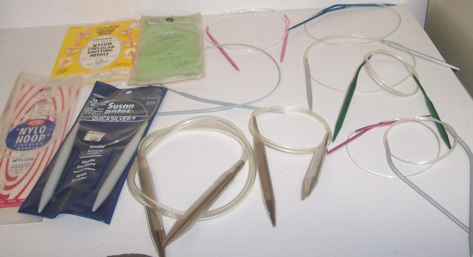 Lot 13 Of Susan Bates and others Circular Knitting Needles A Variety Of Sizes