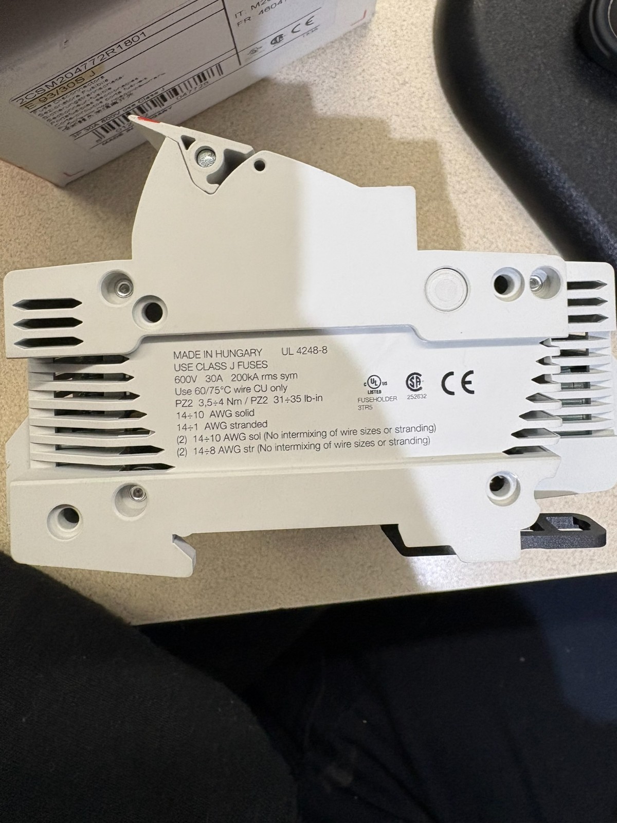 ABB E93/30J / E9330J 30A Fuse holder Class J NEW OPEN BOX