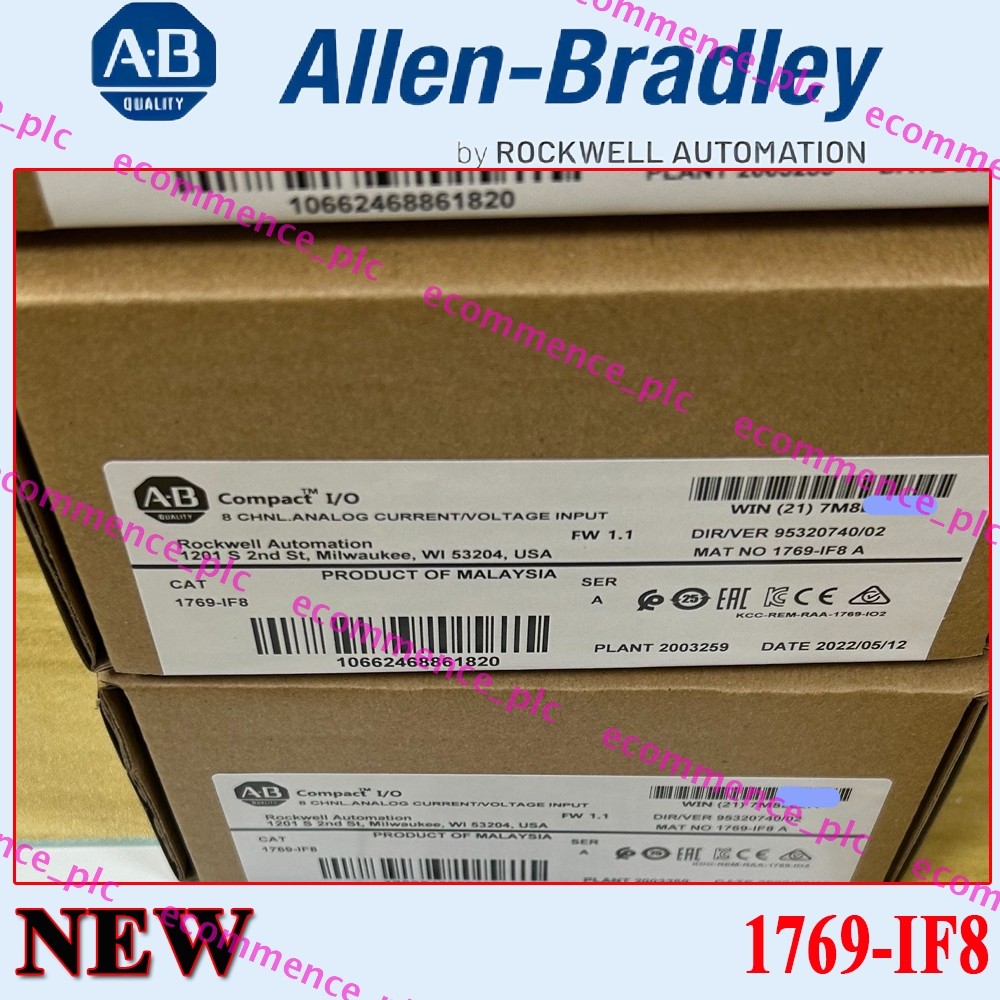 AB 1769-IF8 CompactLogix 8 Pt Analog Input Module 2022 New  SEALED 1769IF8 TX