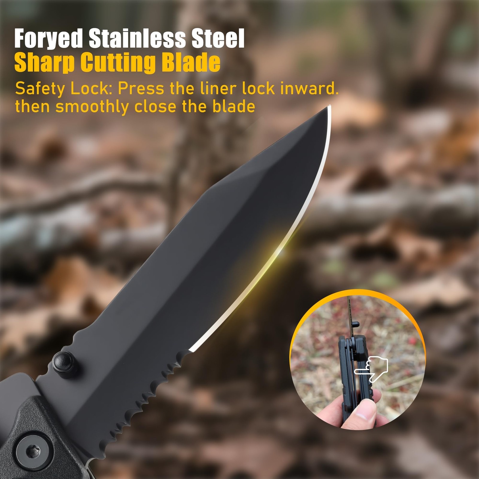 Multitool Knife with Nylon Pouch, 22 in 1 EDC Multi Tools with Fire Starting ...
