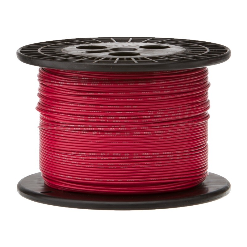 20 AWG Gauge TXL Automotive Stranded Hook Up Wire, 250 ft, Red, 60 Volts