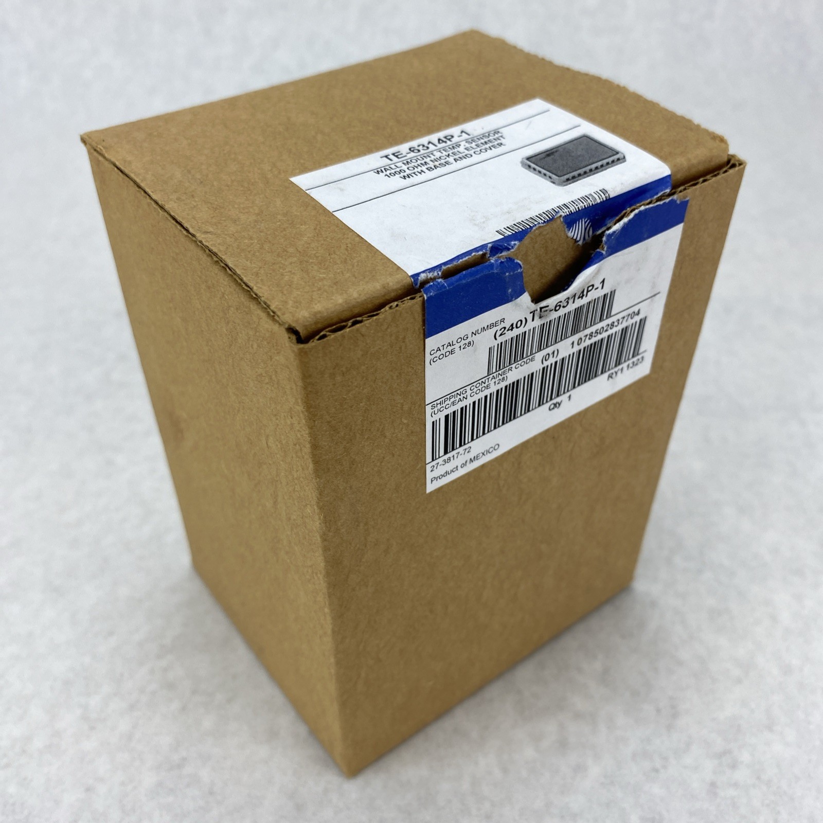 Johnson Controls TE-6314P-1 Wall Mount Temp. Sensor 1000 OHM Nickel Element