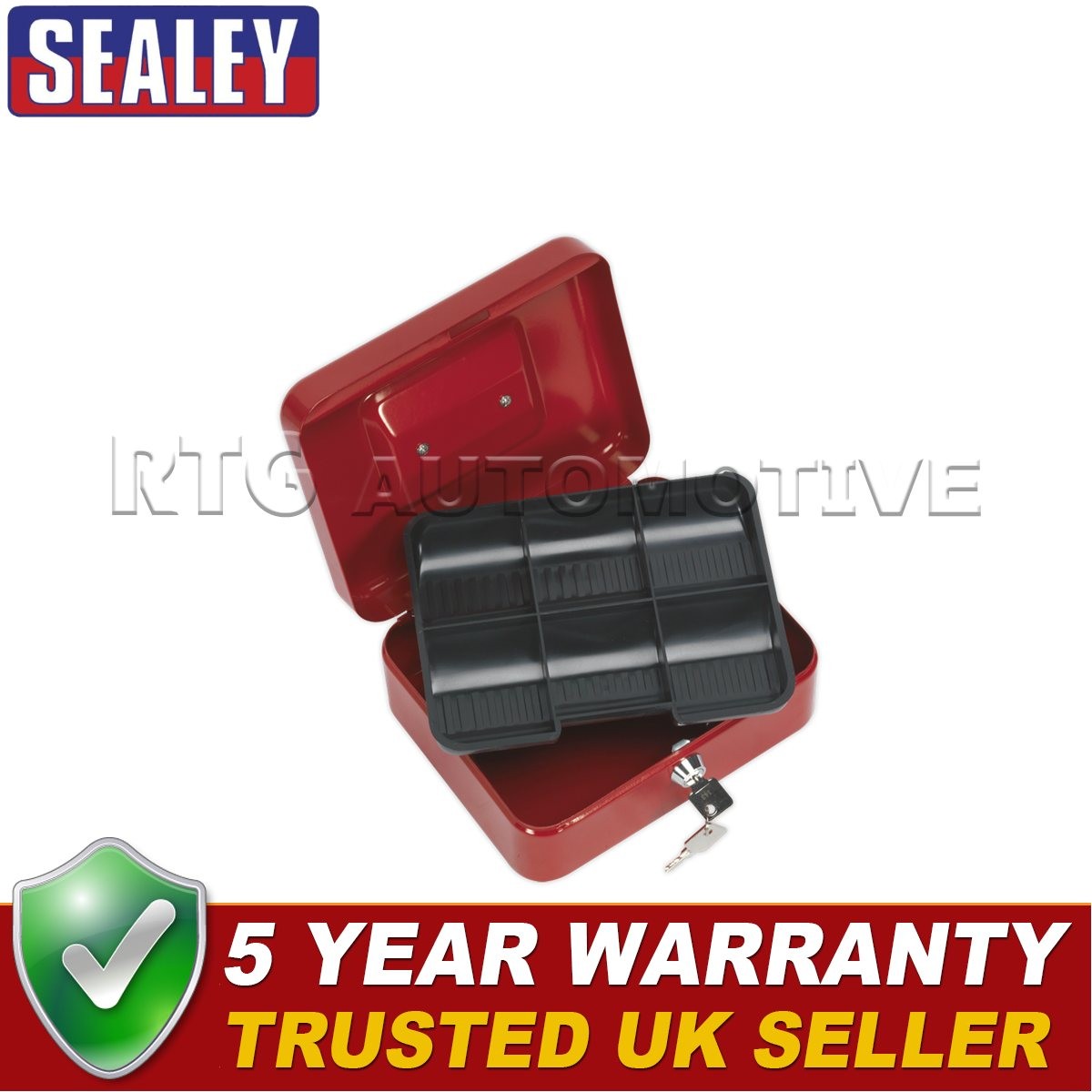 Sealey Key Lock Cash Box 200 x 160 x 90mm SCB2