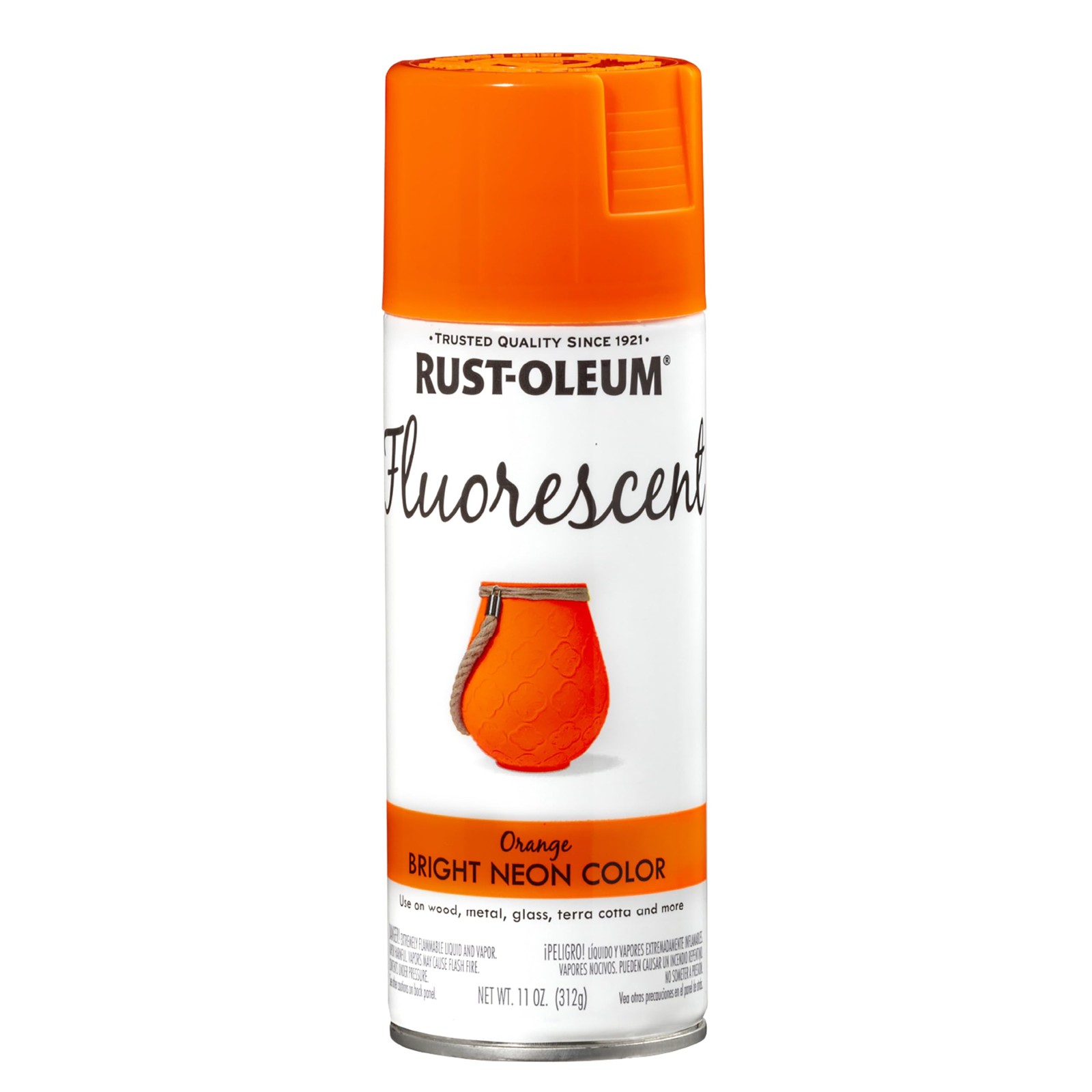 Rust-Oleum 342568 Specialty Fluorescent Spray Paint, 11 oz, Orange
