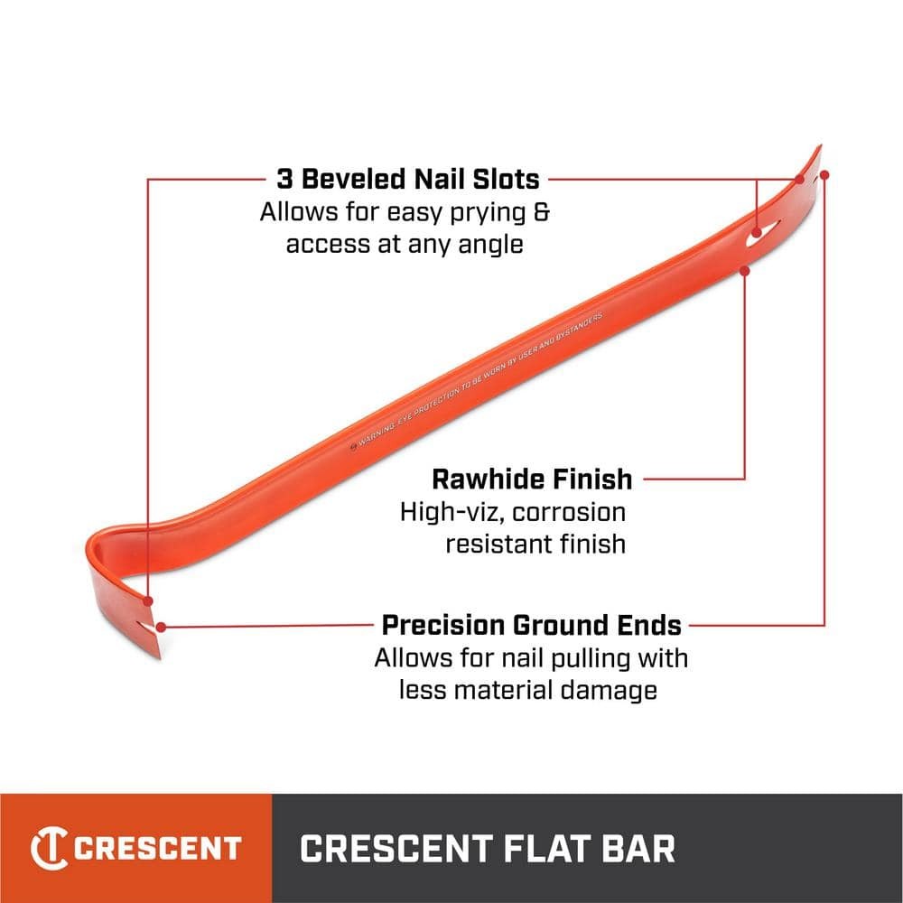 Crescent 21 in. Half Round Pry Bar