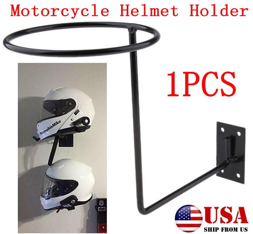 1X Motorcycle Helmet Rack Holder Hook Wall Mount Basketball Hanger Stand Display
