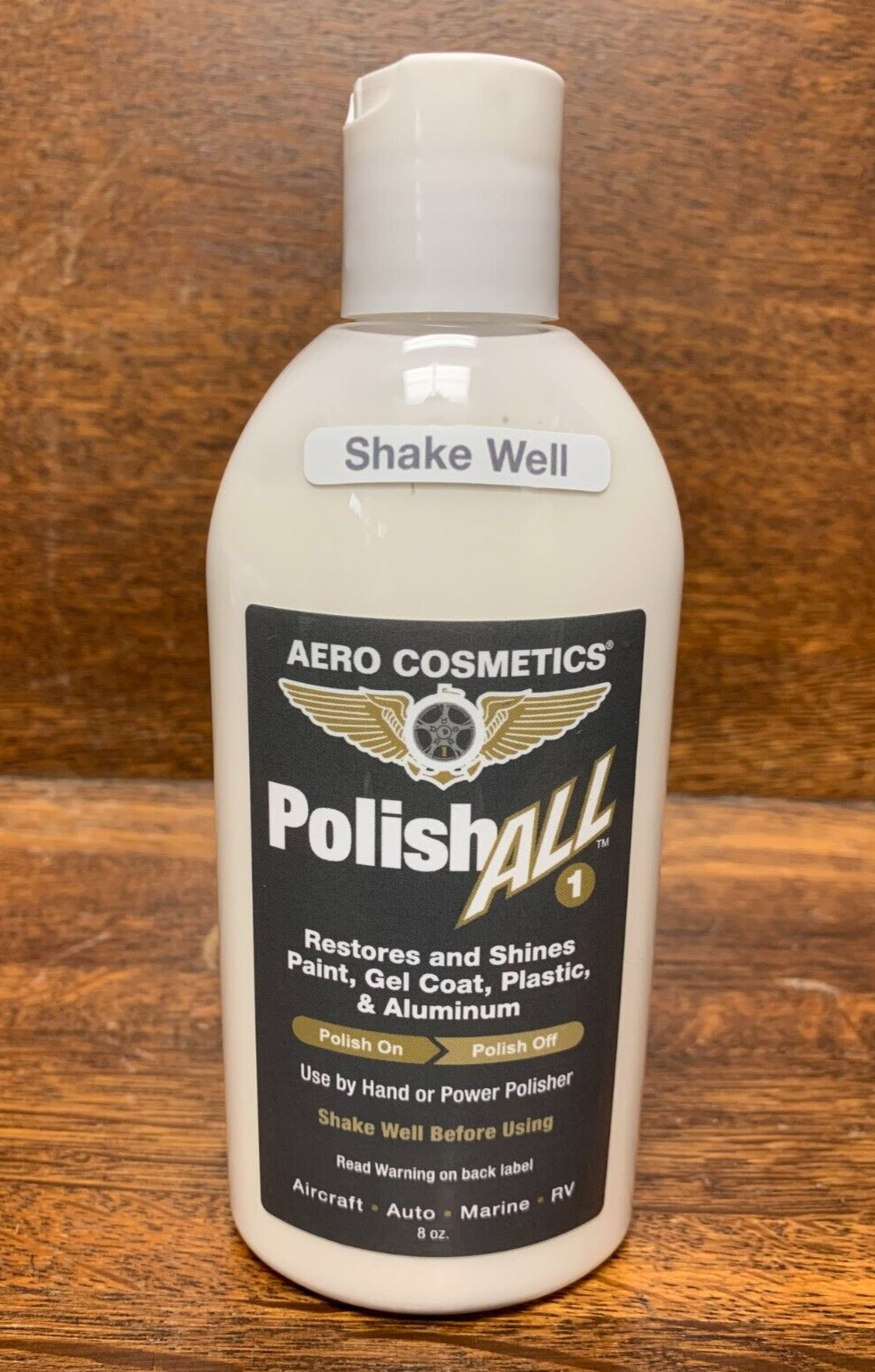 Aero Cosmetics, Polish All - the Ultimate Detailing Tool in an 8oz bottle