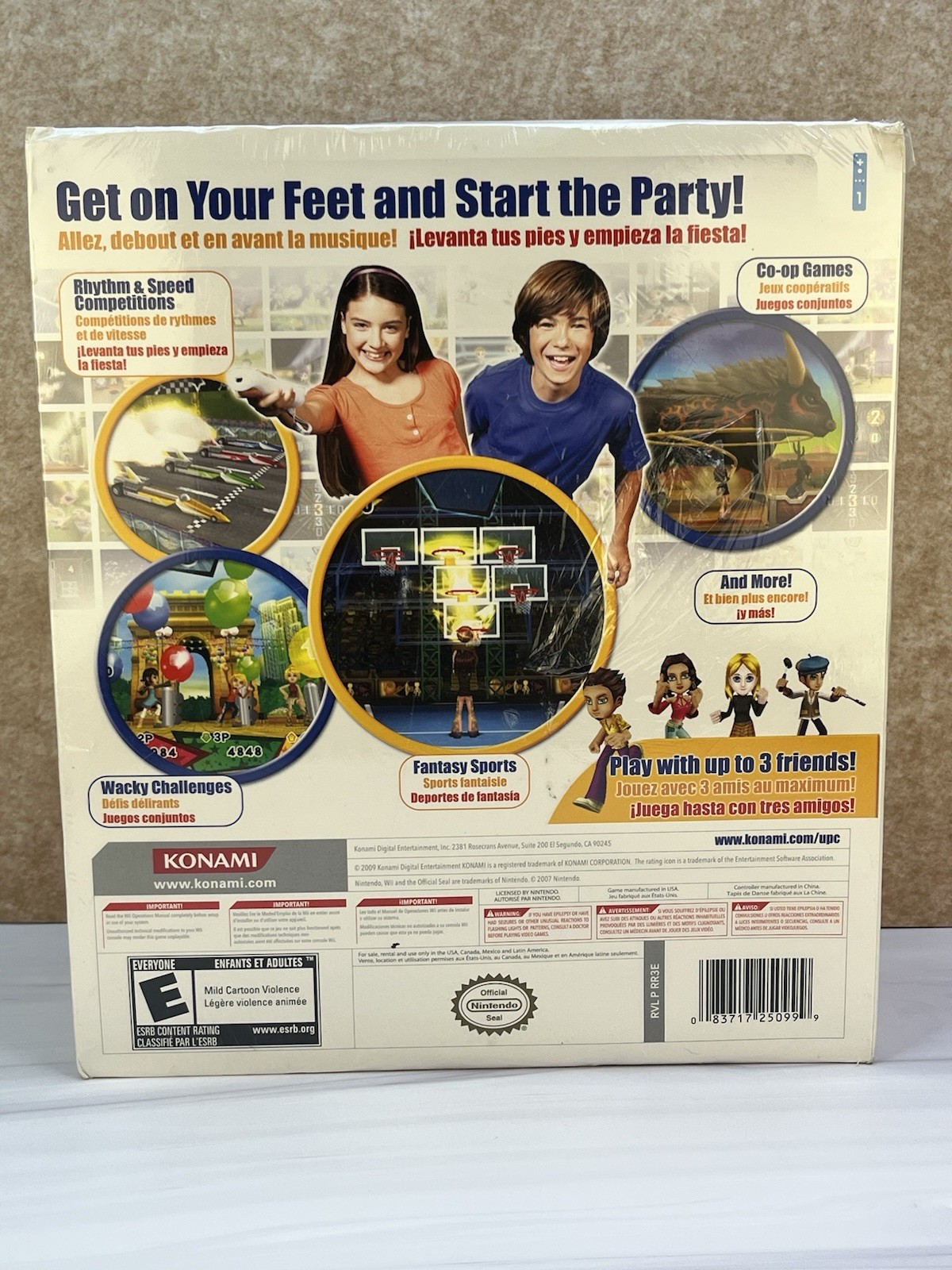 Ultimate Party Challenge Bundle Nintendo Wii New Sealed Konami Controller