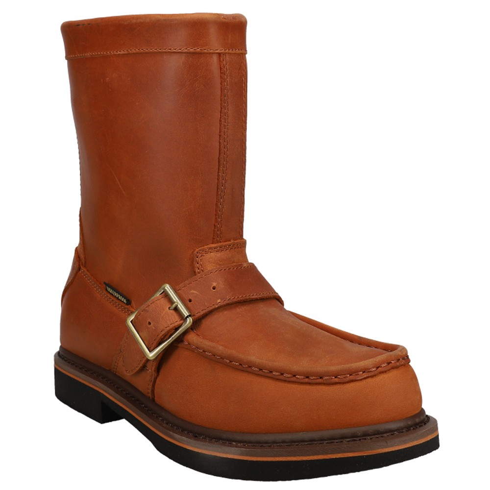 Dan Post Boots Covey 10 Inch Waterproof Moc Toe Work Mens Brown DP66202