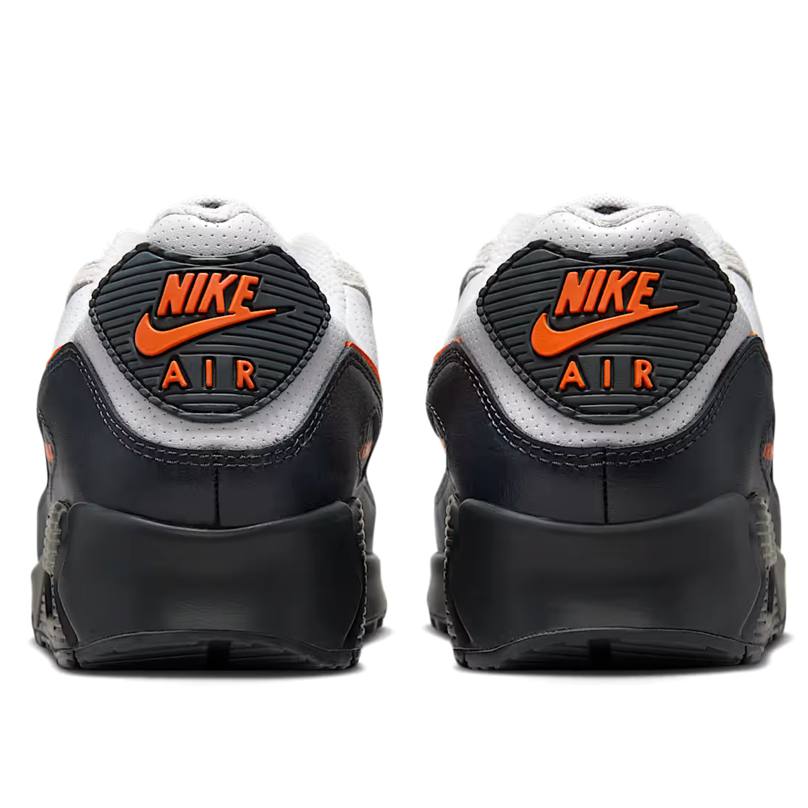 NIKE AIR MAX 90 Grey Safety Orange Mens Size 8-13 Casual Shoes IF0670-003