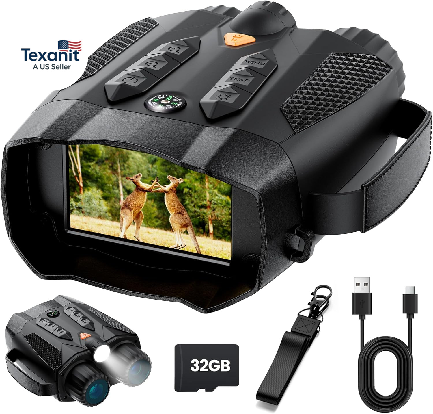 Night Vision Goggles for Adults 4K: Tactical Binoculars with Camera - Infrared G