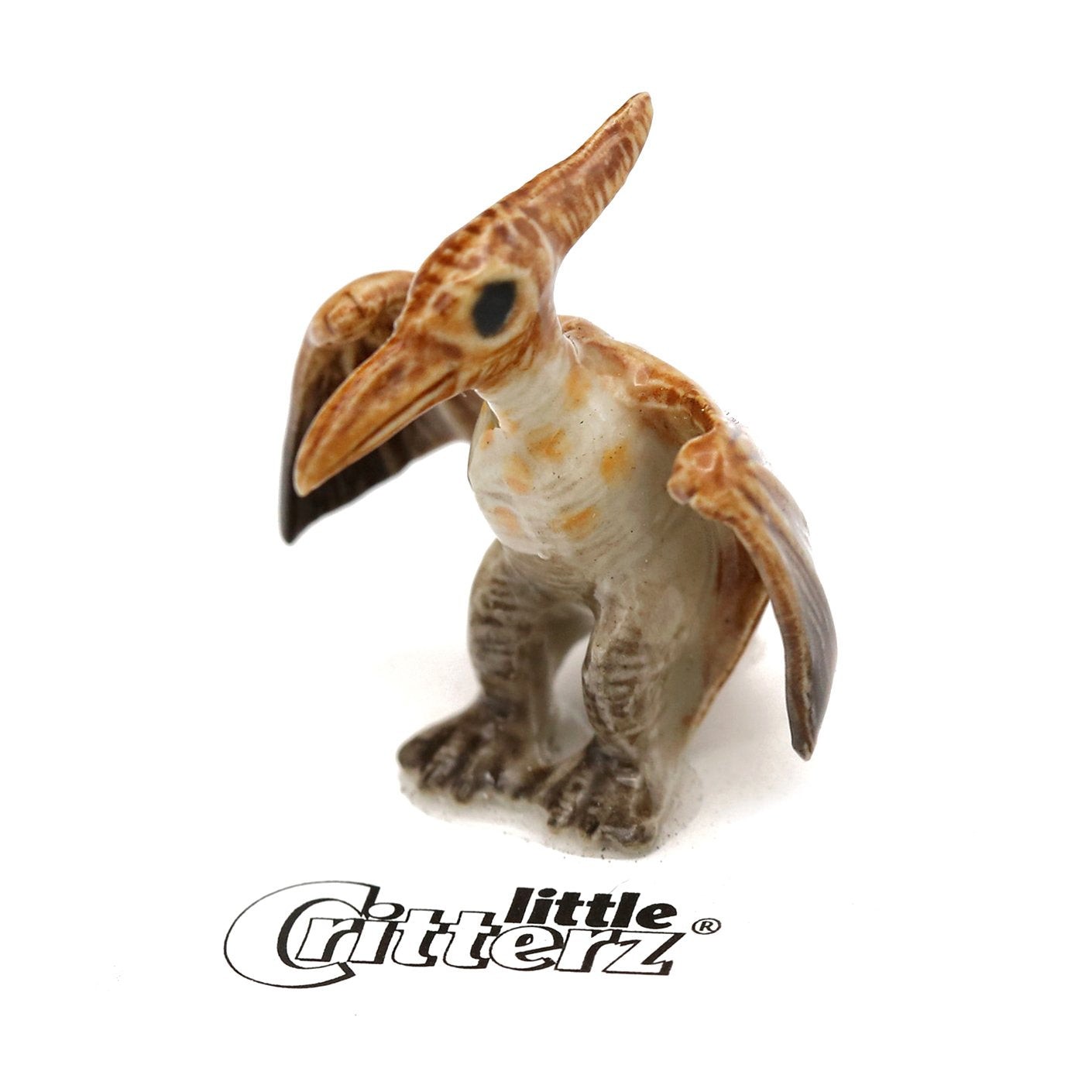 Little Critterz Dinosaur - Pterodactyl "Astro" - Miniature Porcelain Figurine