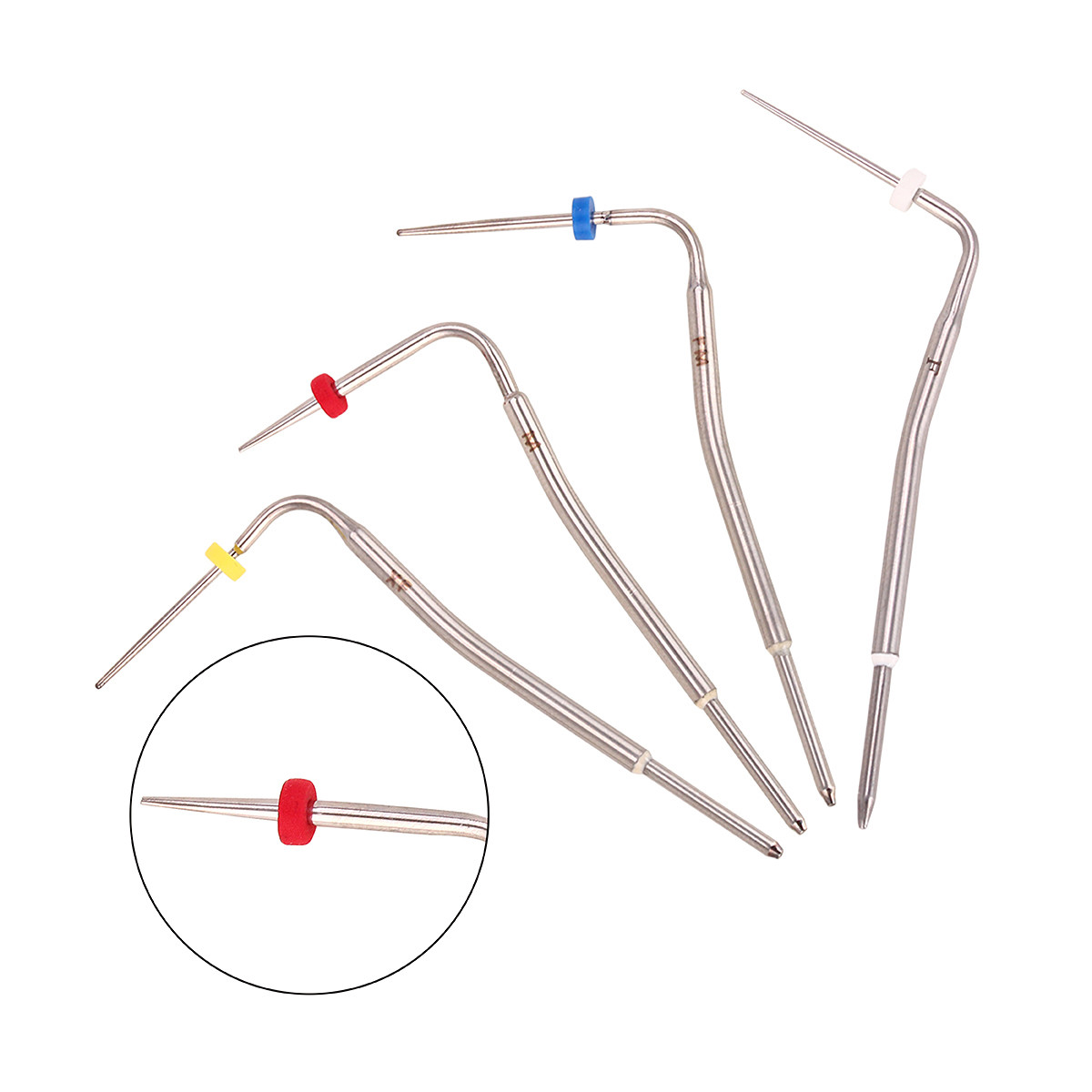 4PCS Dental Gutta Percha Pen Heated Tips Size F XF FM M for Obturation System