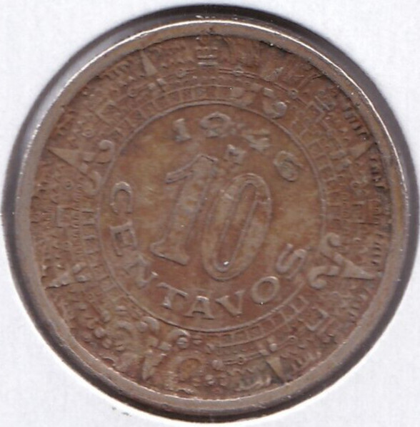1946 Mexico 10 Centavos