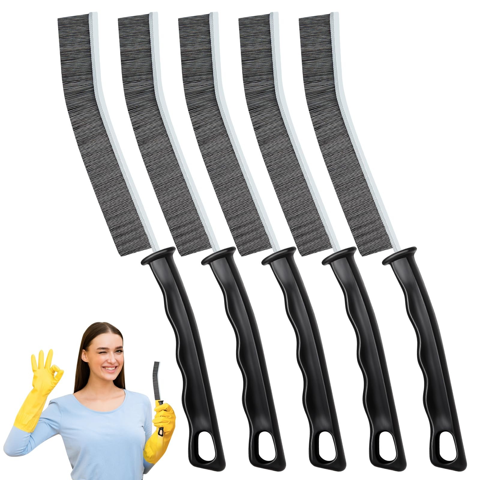 Crevice Cleaning Brush, New Multifunctional Gap Cleaning Brush Tool, Thin 5 pcs