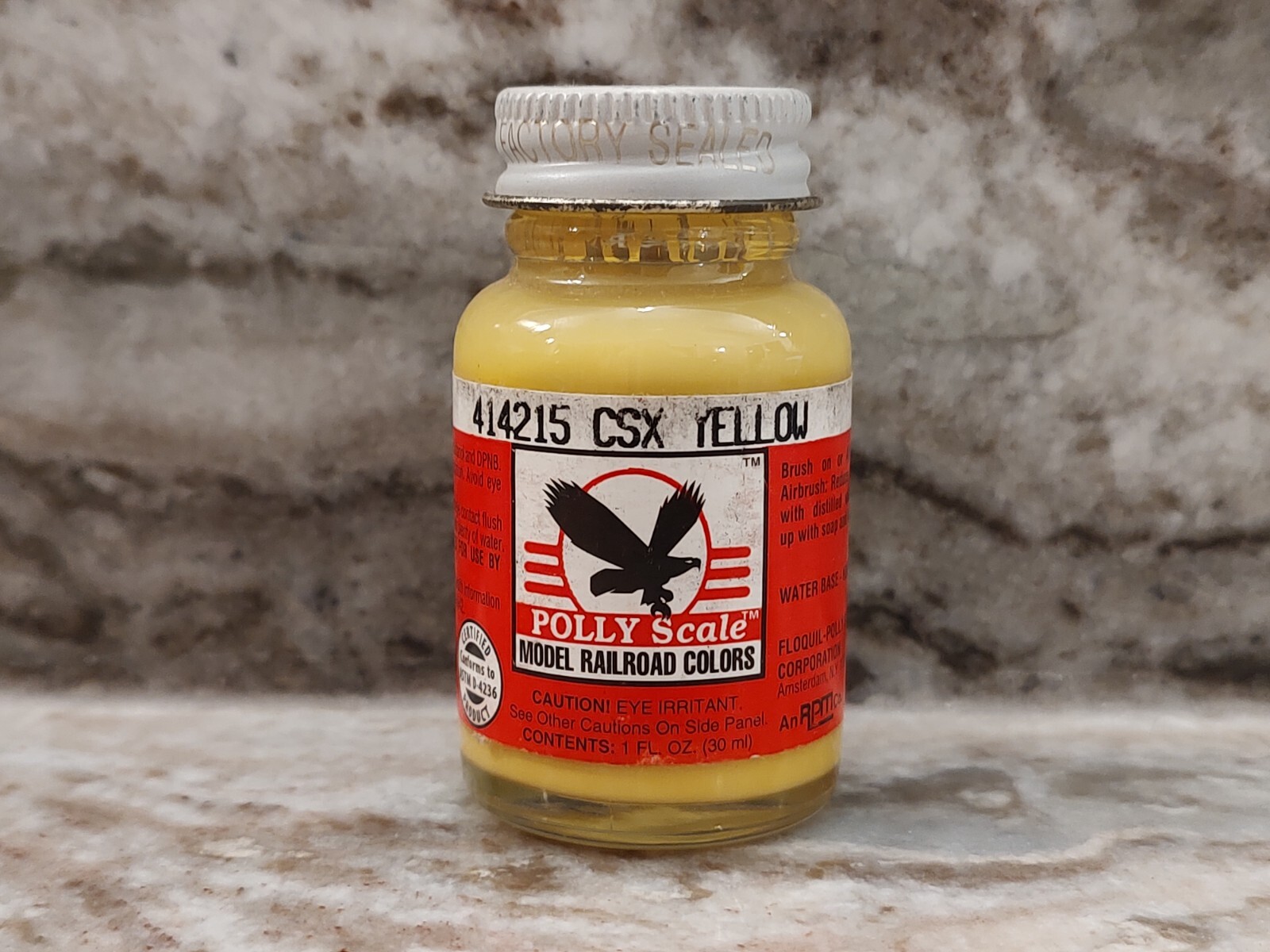 FLOQUIL POLLY SCALE RAILROAD COLORS MODEL PAINT 1oz - CSX YELLOW