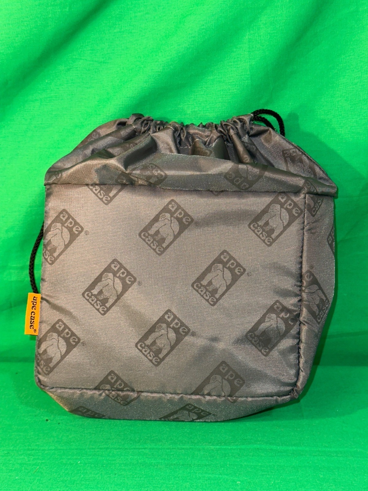 Ape Case ACPRO1400 Drawstring Camera Bag Padded Nylon Interior Gray/Yellow