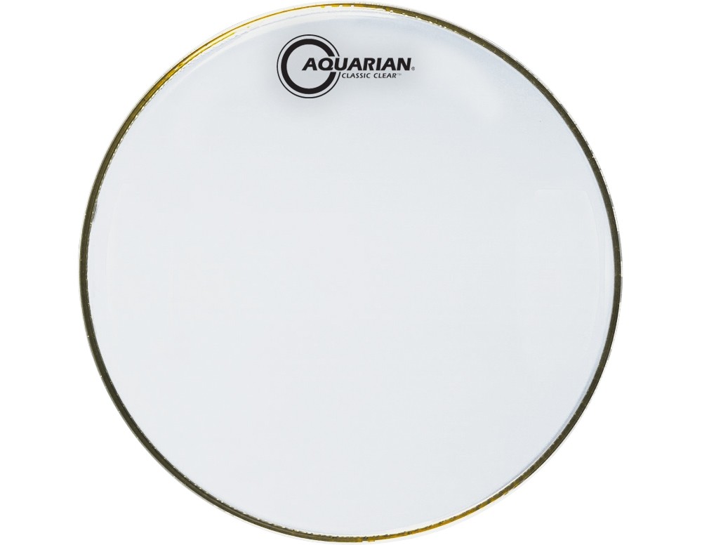 Aquarian Classic Clear Drumhead Black 15 in.