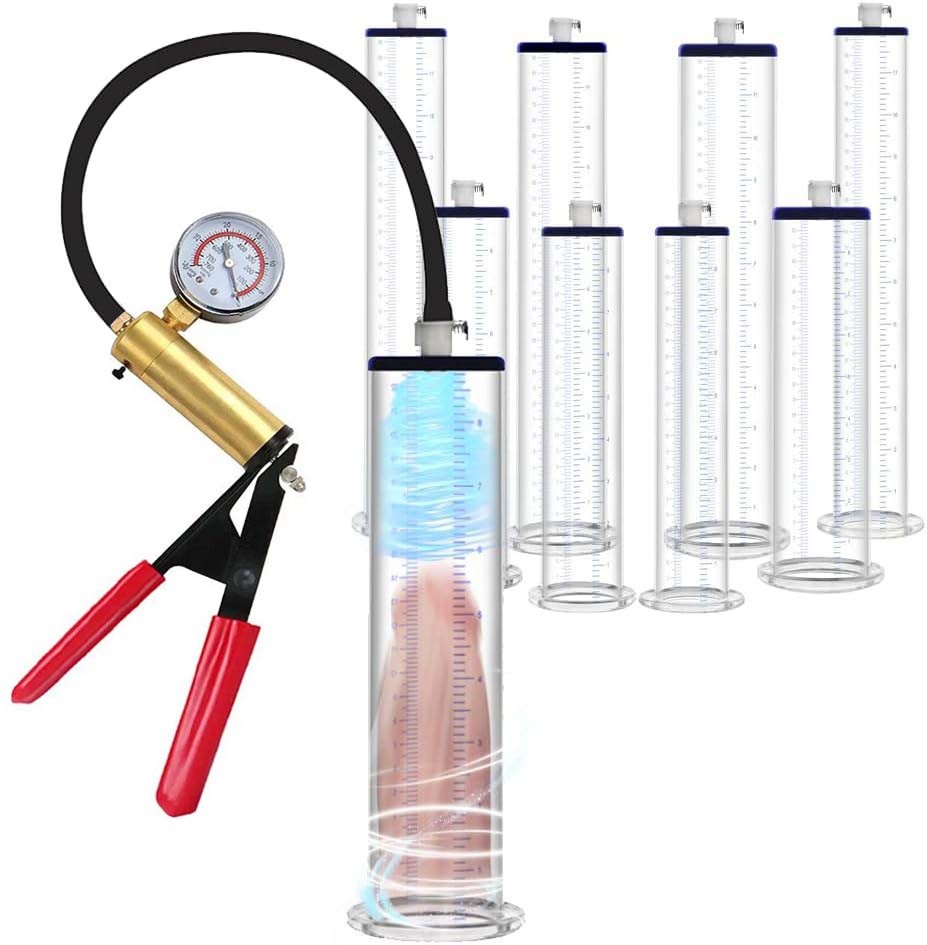 Men Male Penis Pump Male Enhancer Enlarger Enlargement Cylinder Hand-Pump Kit