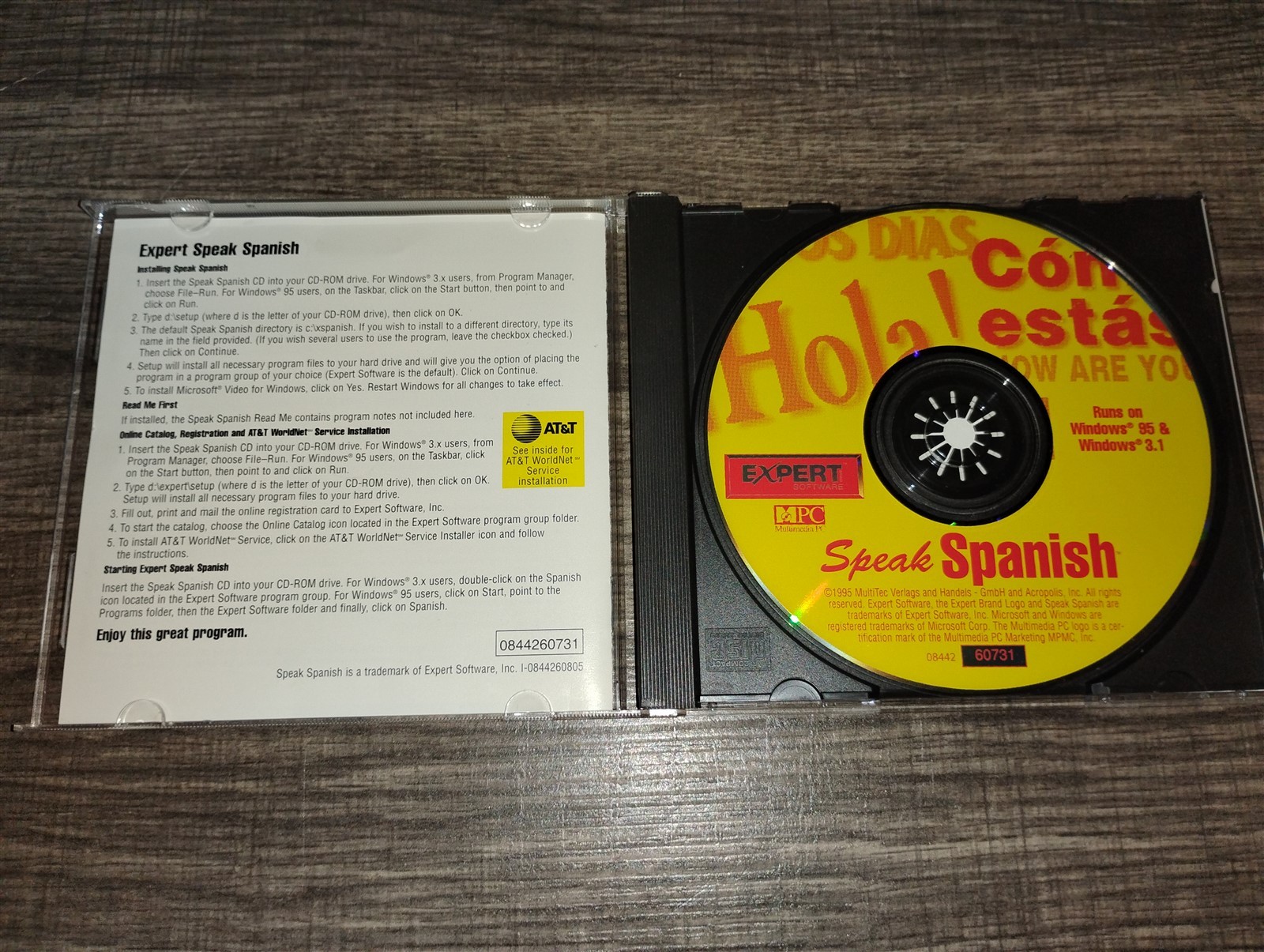Expert Software Speak Spanish PC CD-ROM for Windows 3.1/95 Expert Software 1995