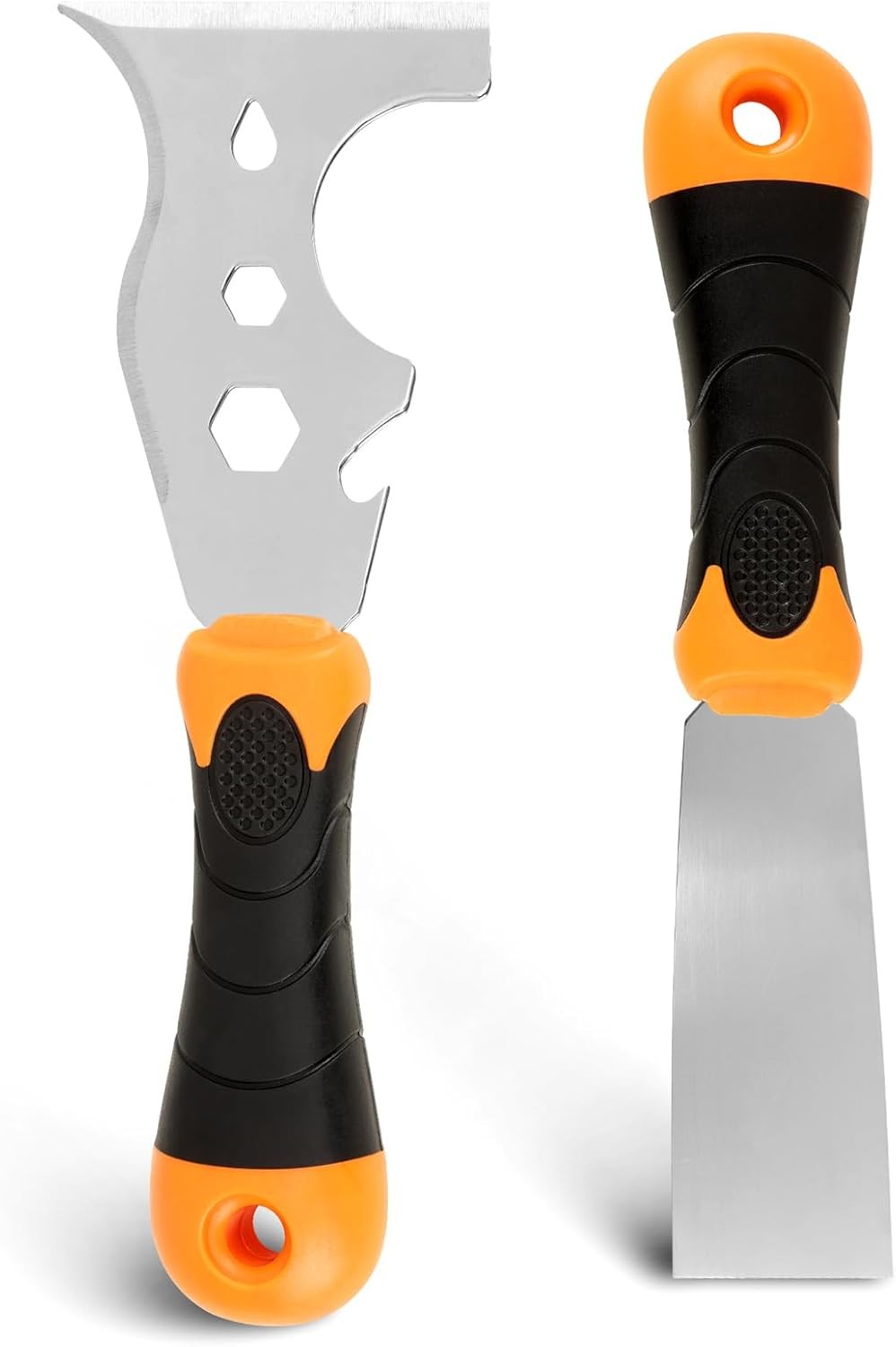 WEGAZ-2 Pack, 12-In-1 Paint Scraper Tool，Multi-Use Painters Tool, 1.5 Inch Sta