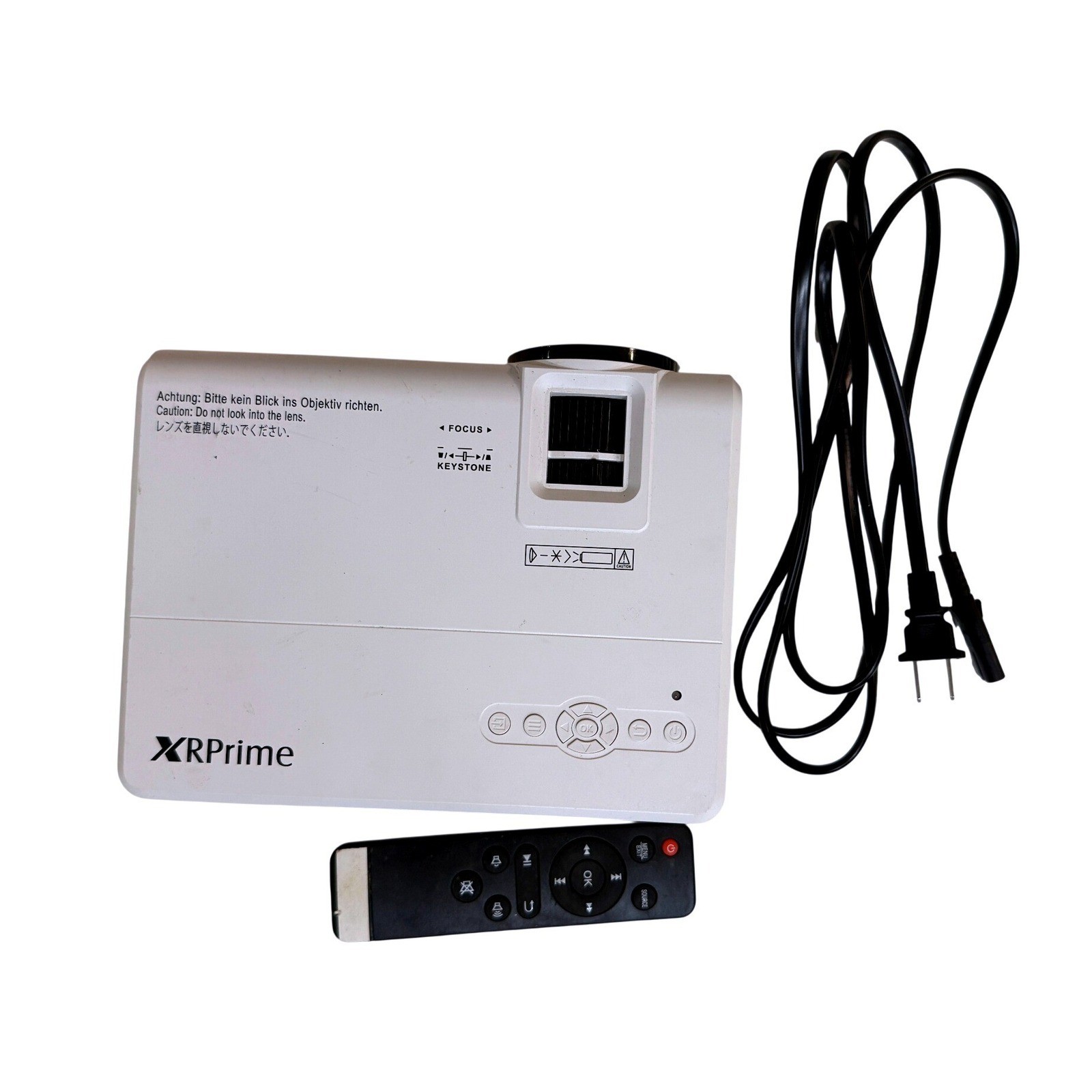 XRPrime Mini Projector 1080p HD Home Theater HDMI USB w/ Remote