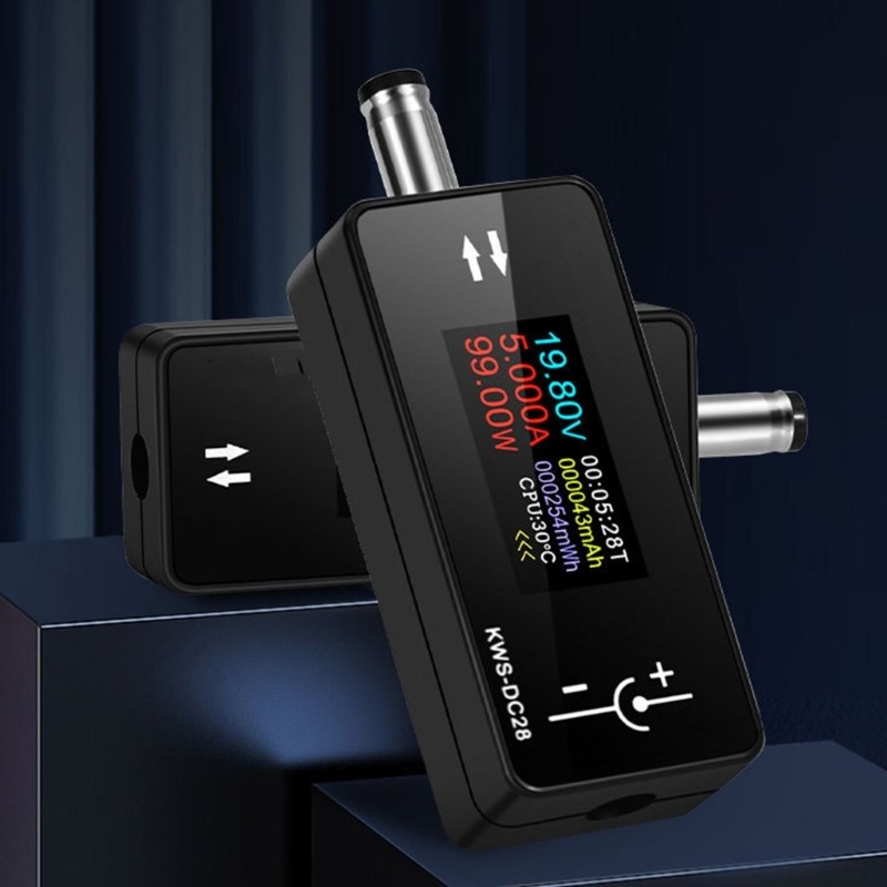 Voltage Ammeter 0.96inch Display DC5.5x2.5 Interface Tester Power Meter