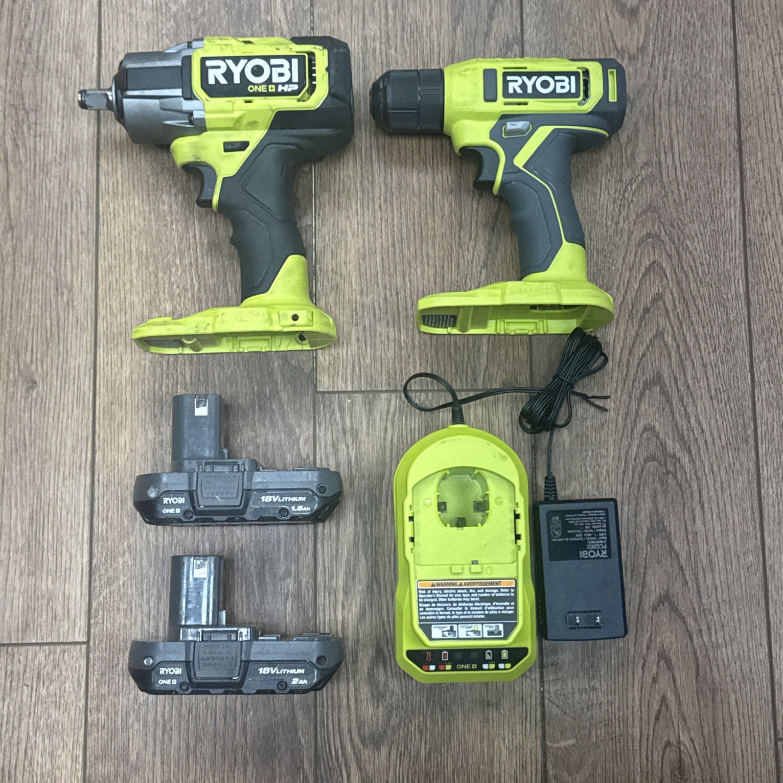 Ryobi ONE+ HP 18V Brushless Cordless 2-Tool Combo Kit P262 - PCL201 Two Battery