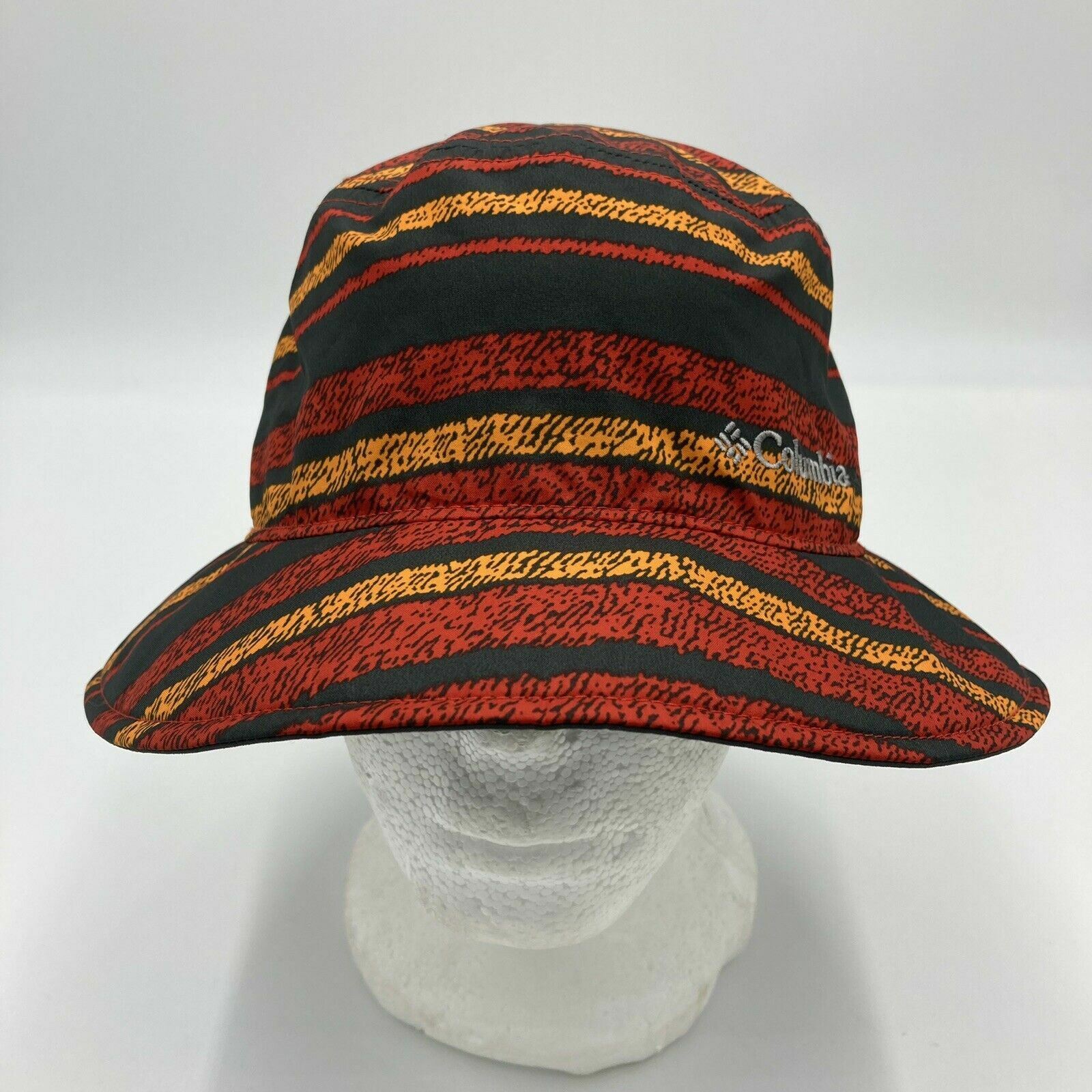 Columbia Bucket Hat Cap Youth Size 0/5  Booney Orange Gray Kids Beach