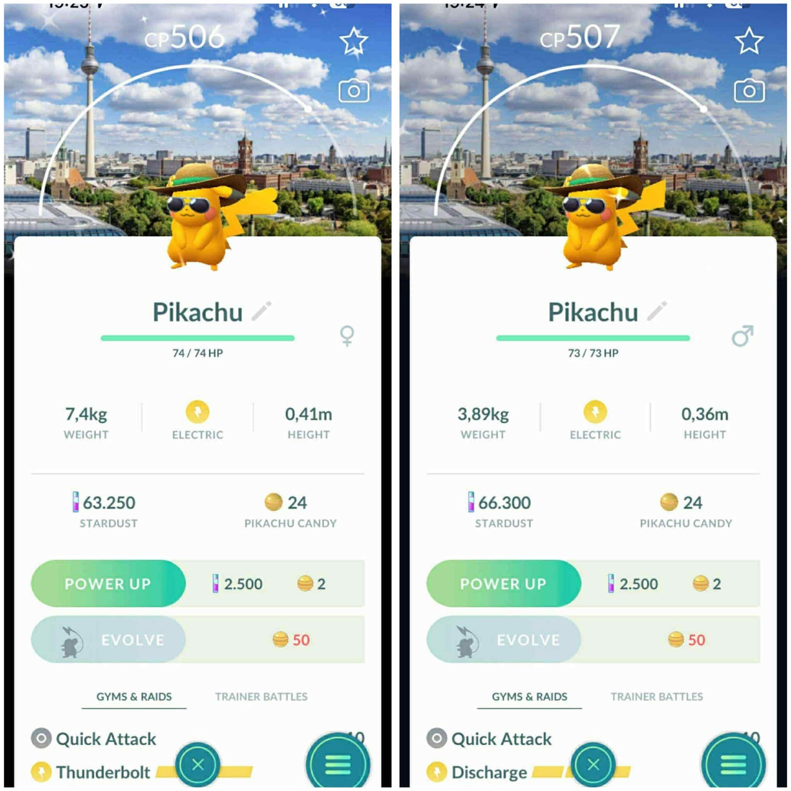 ✨Shiny Pikachu Summer Hat ✨Road Trip 2025 Berlin, Germany Background✨ - PTC