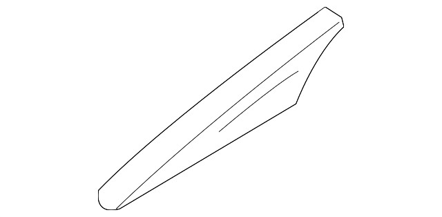 Genuine Nissan Roof Luggage Carrier Side Rail Cap 73830-6JL0A