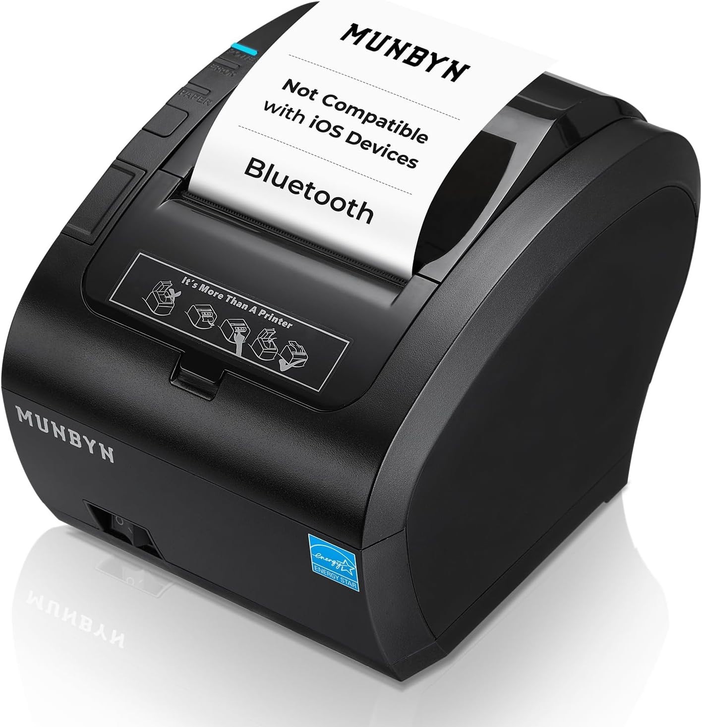 MUNBYN Bluetooth Thermal Receipt Printer P047 80mm POS Printer ITPP047P