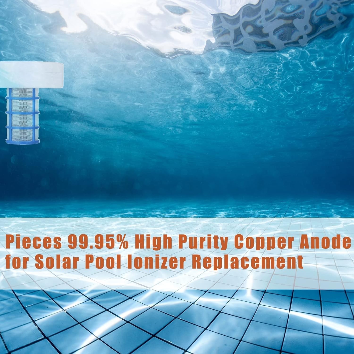 Solar Copper Anode Replacement for Pool Ionizer