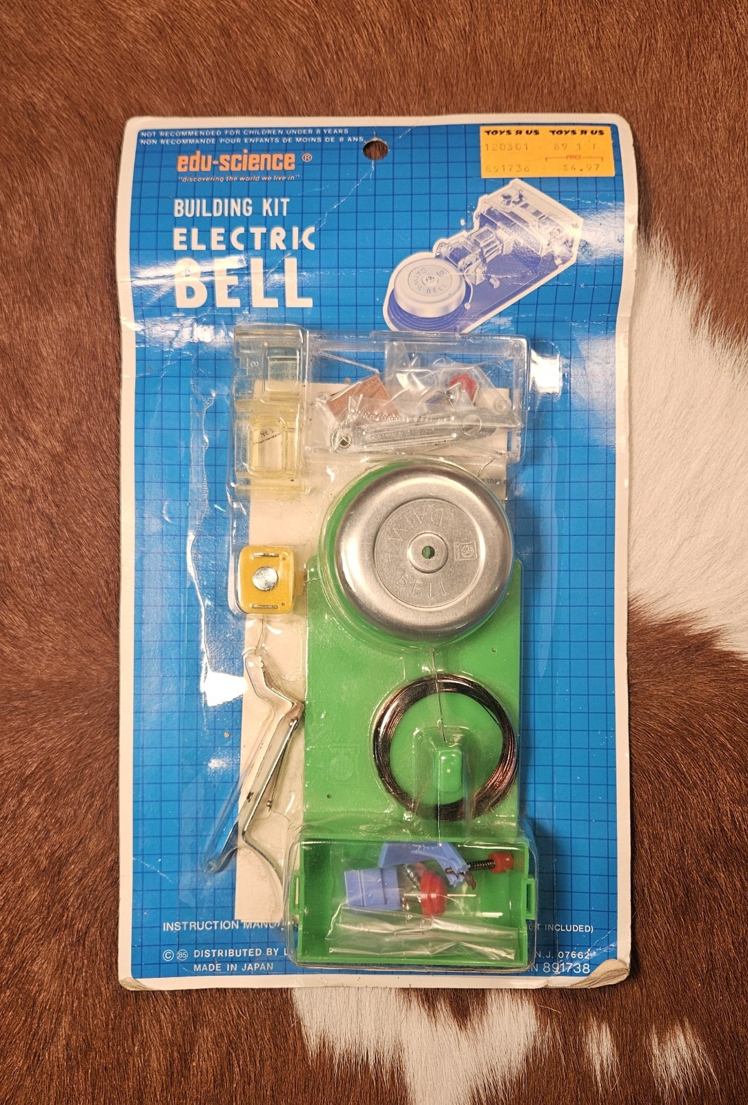 New-Vintage 1989 Toys R Us Electric Bell Buzzer Telegraph Edu Science Diawa Bell