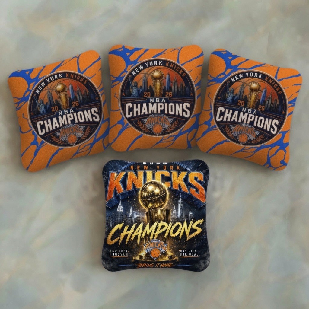 NEW YORK KNICKS - CHAMPIONS  - Pro Cornhole Bags - 4 Bags