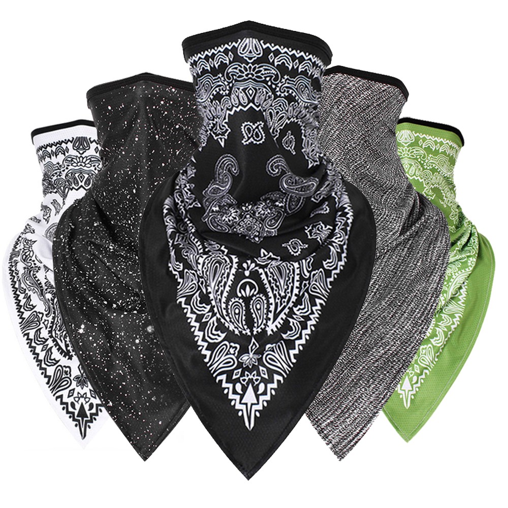 Neck Gaiter Triangle Face Mask Bandanas UV Protection Scarf for Fishing Cycling