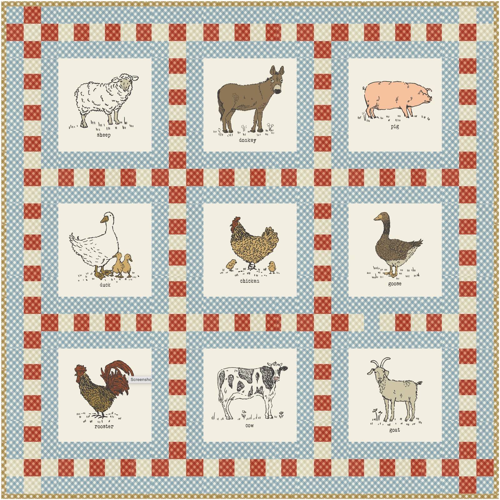 Storybook Farm Panel Quilt Pattern