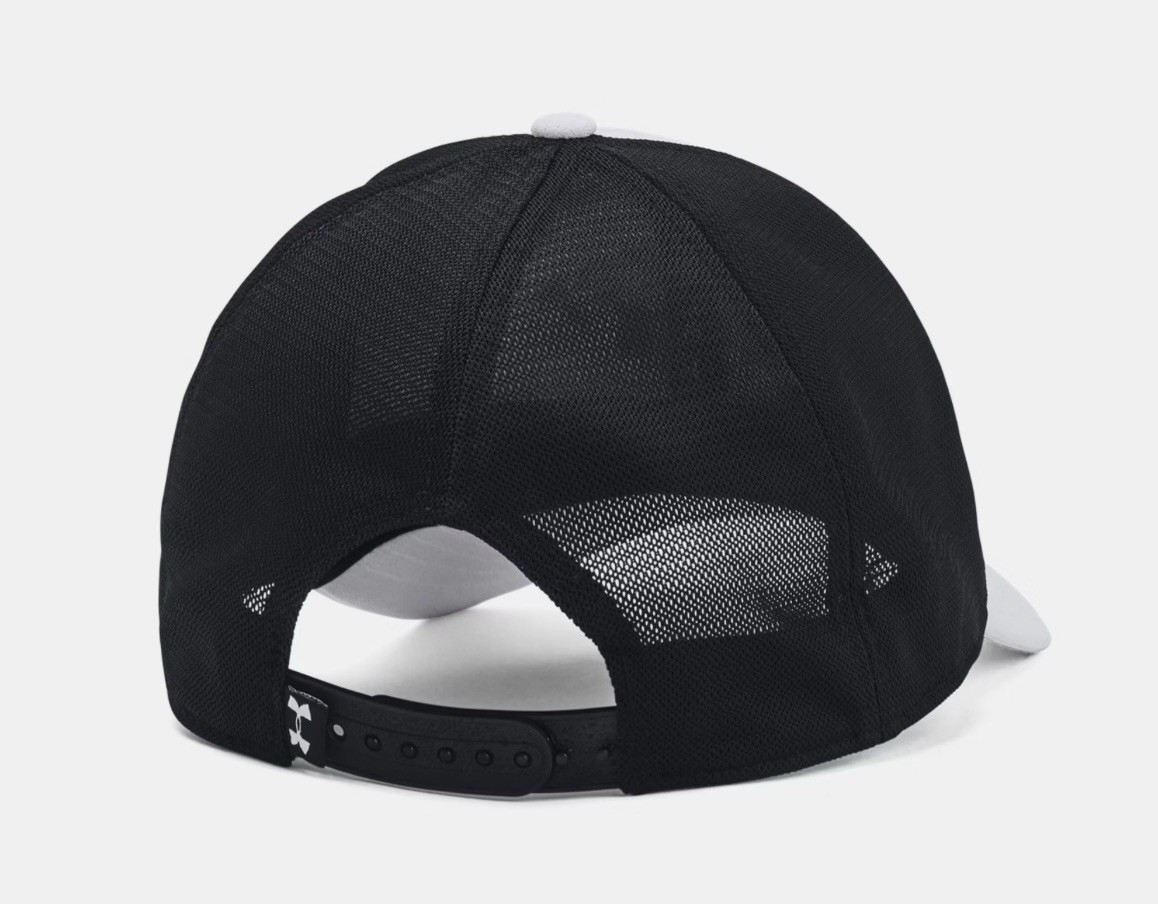 UNDER ARMOUR Project Rock Men’s Trucker Hat Cap White/Black 1369815-100 NEW