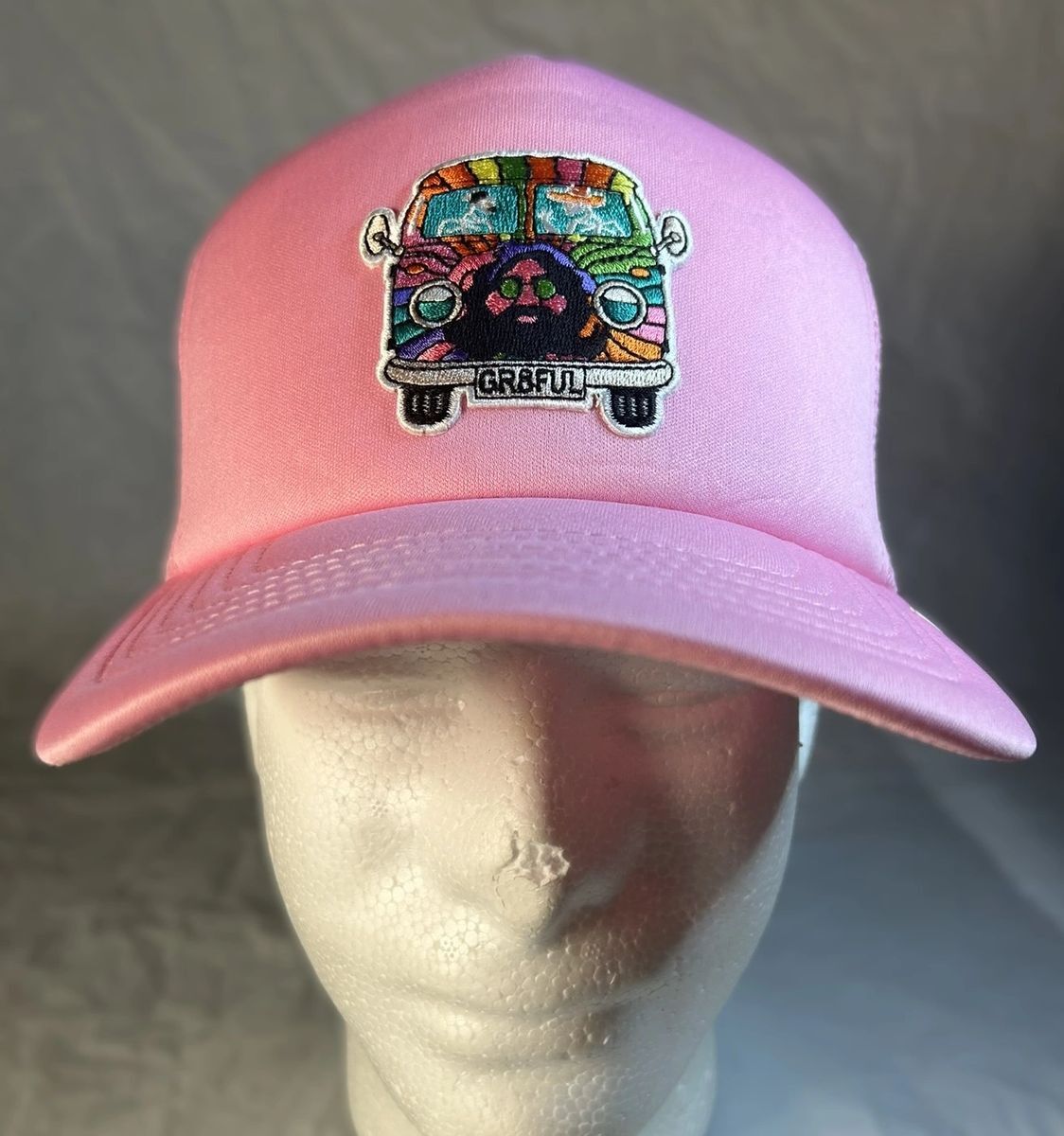 Grateful Dead "Jerry Peace Bus" Foam Trucker - Pink