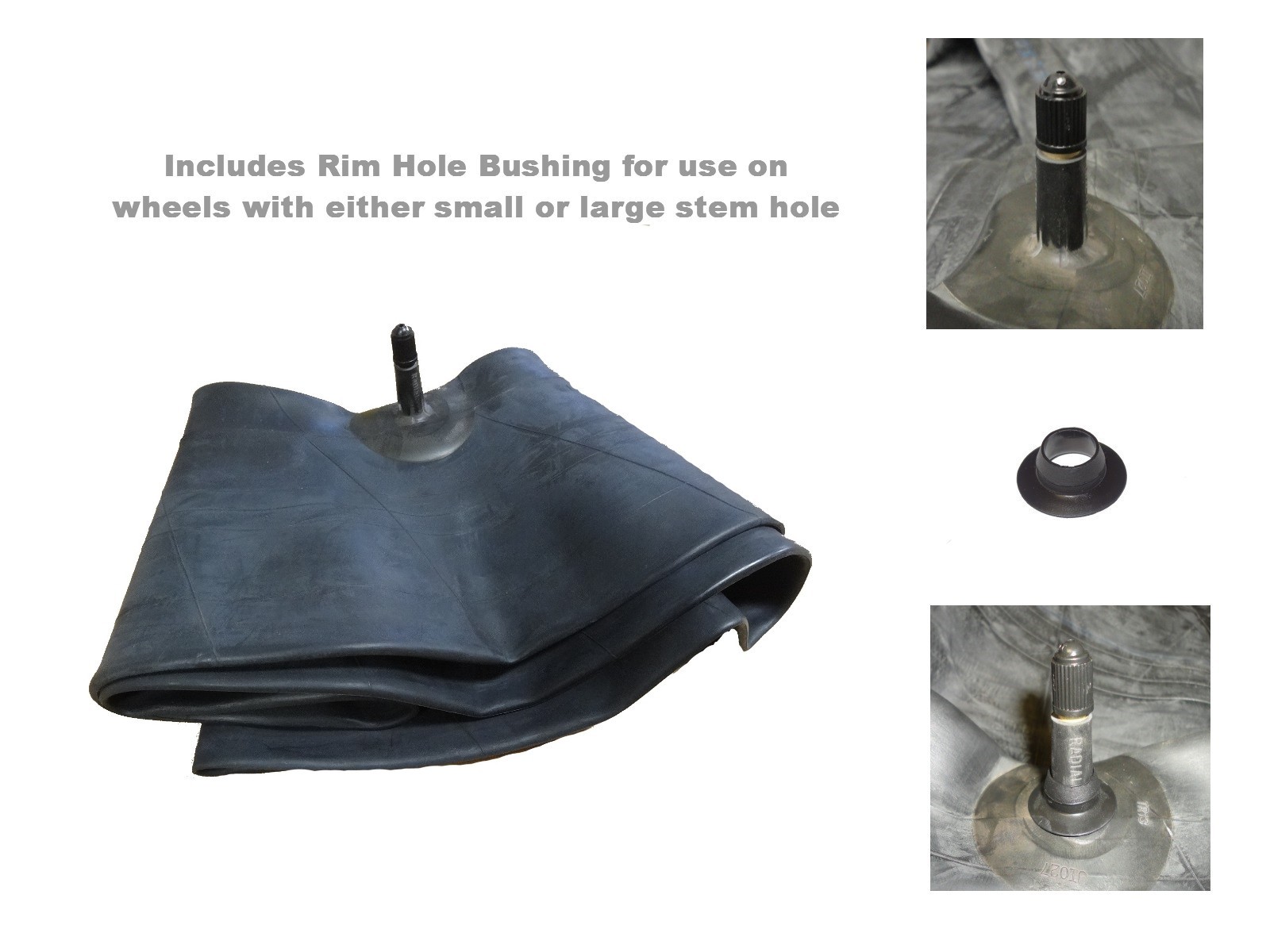 KR-14/15 Universal Radial or Bias Tire Inner Tube fits many 14" and 15" sizes