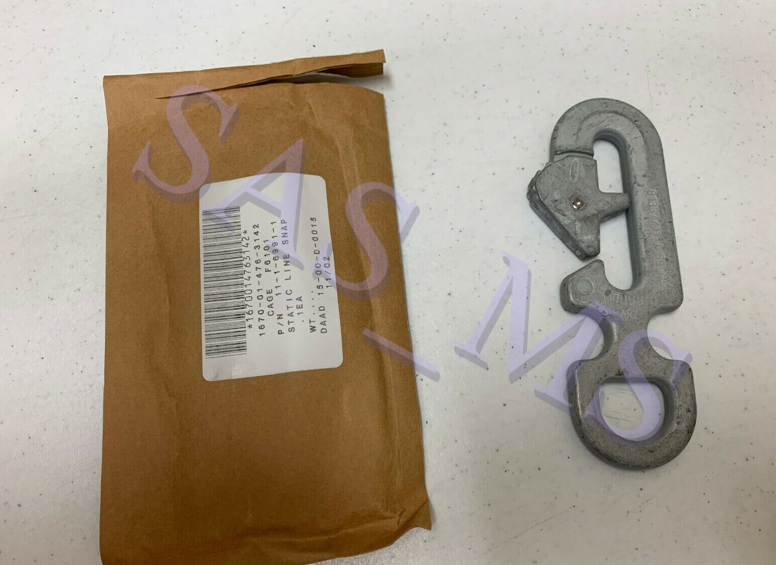 ARMY UNIVERSAL PARACHUTE STATIC LINE SNAP HOOK CLIP NEW 3142