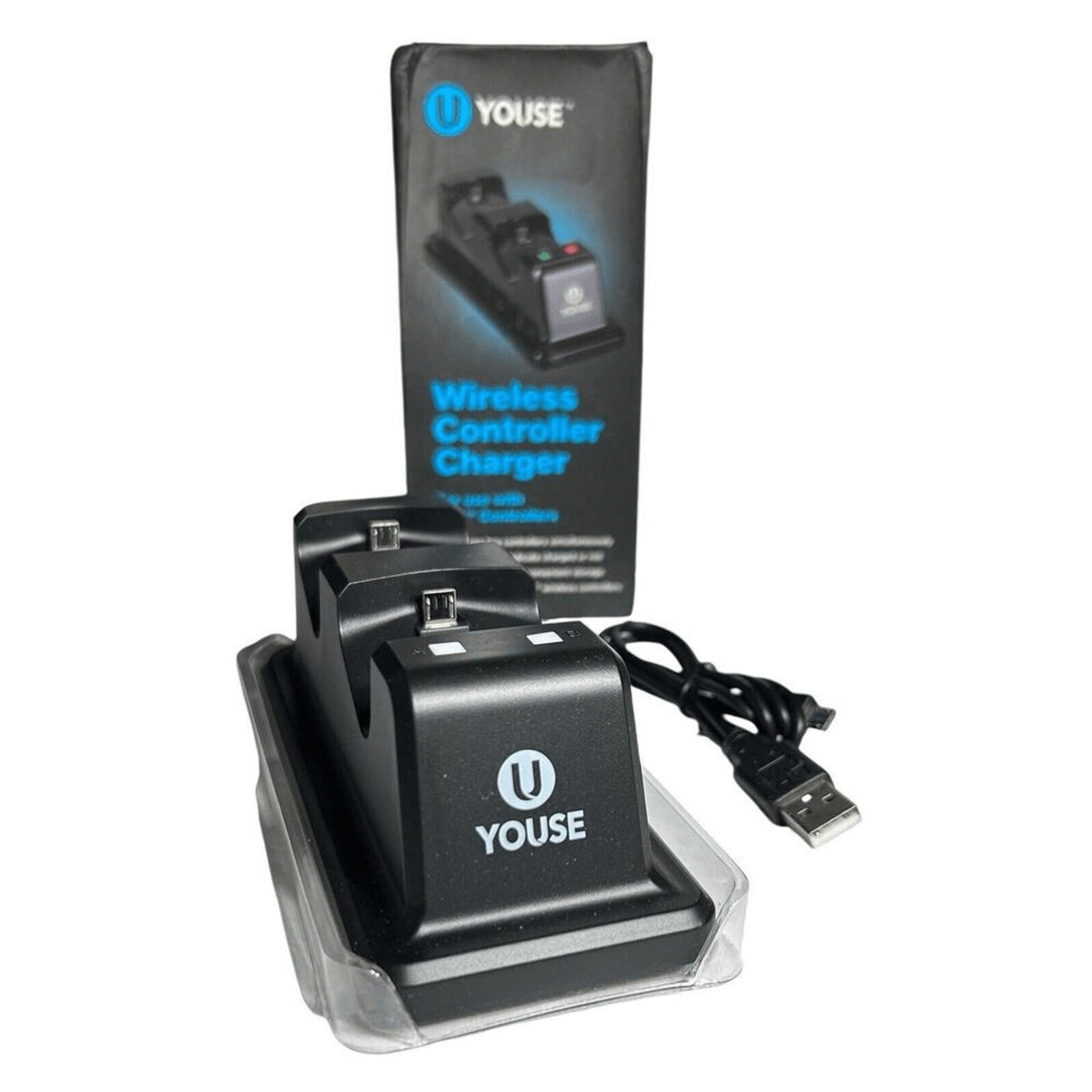 Youse Wireless Controller Charger For Use With PS4 Controllers -New Old Stock