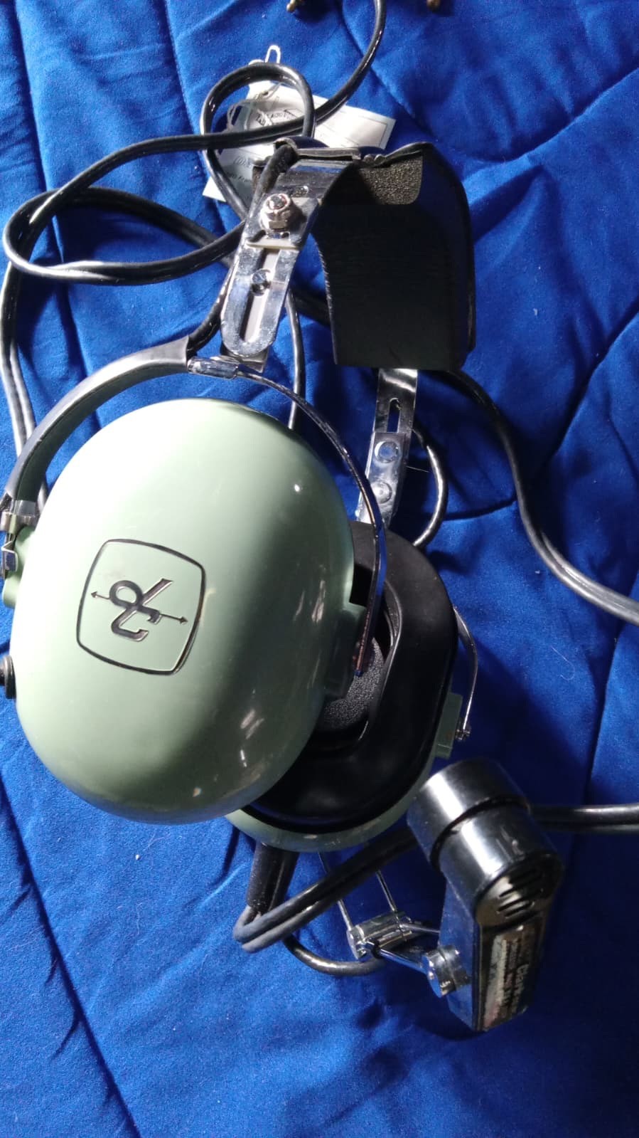 Vintage David Clark Model H10-30 Aviation Comfort Headset Noise Reduction OBO