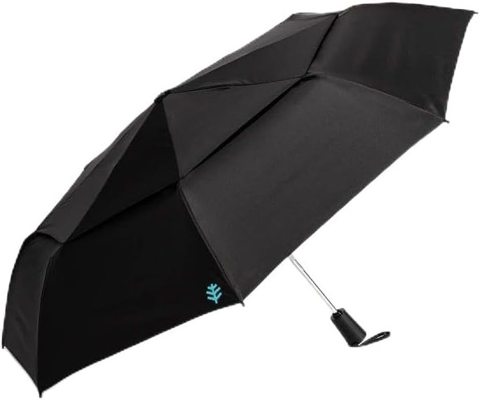 Coolibar UPF 50+ 42 Inch Umbrella - Sun Protective, Black, SPF