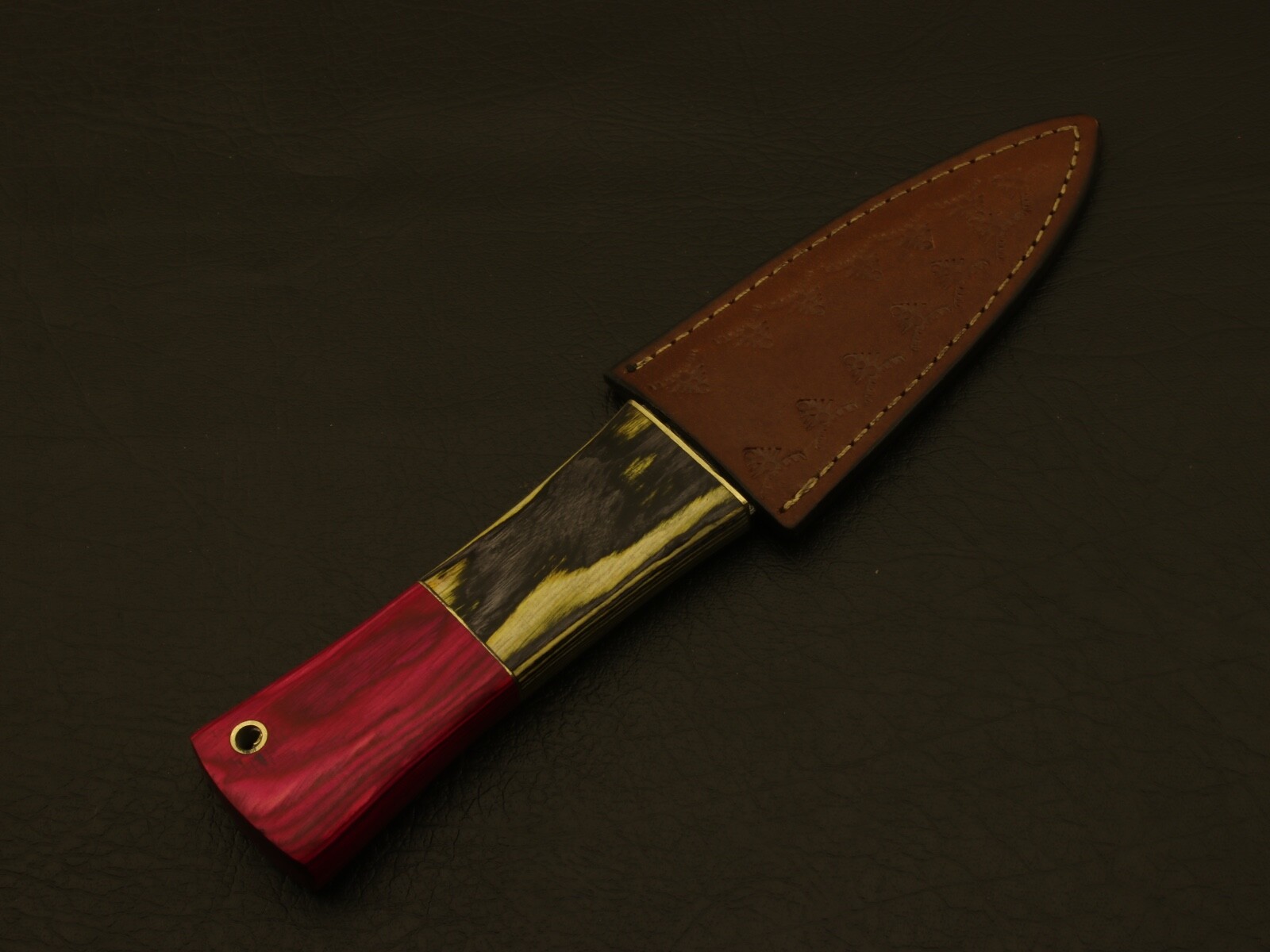 8 inches Celtic Scottish Dirk SGIAN DUBH DAGGER Bone Handle Knife.
