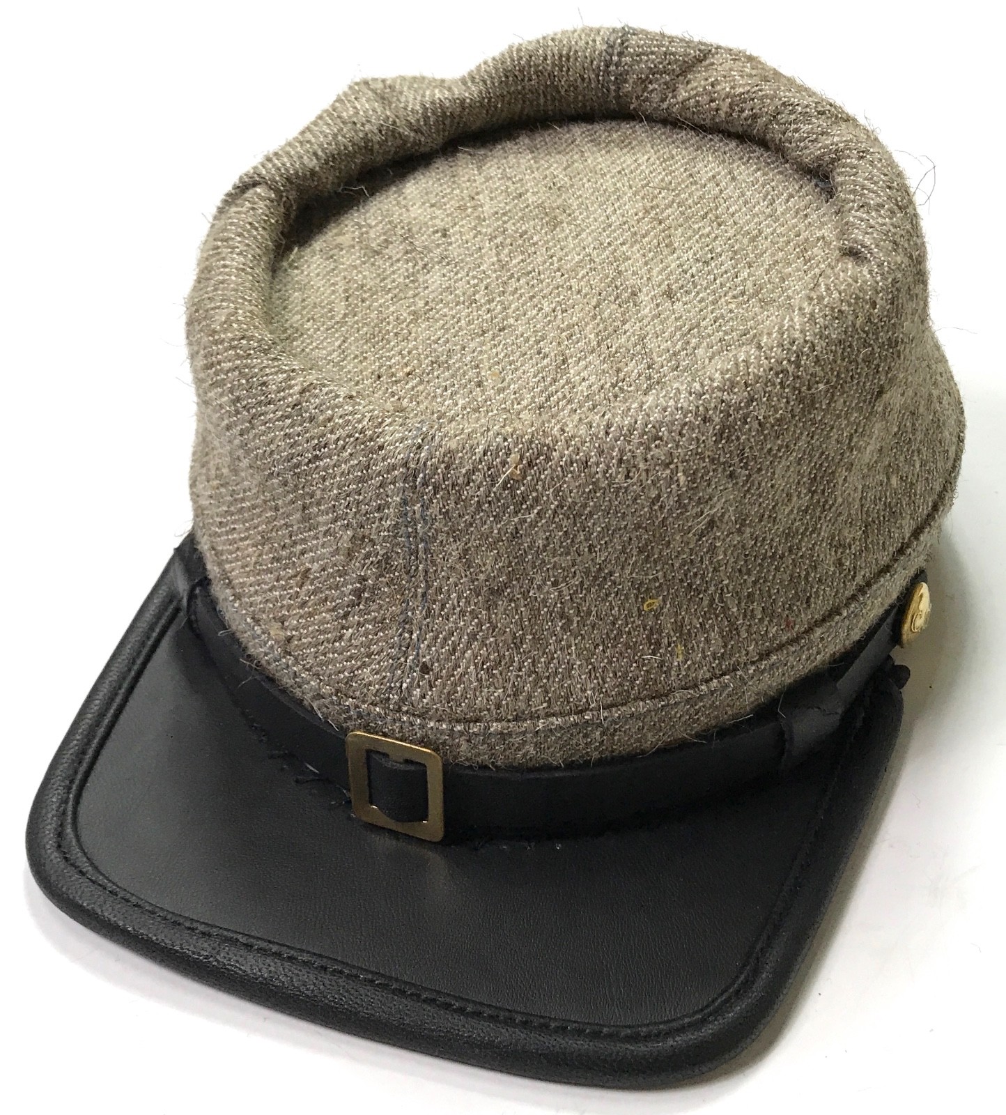 CIVIL WAR CSA CONFEDERATE JEAN WOOL KEPI FORAGE CAP HAT-SMALL