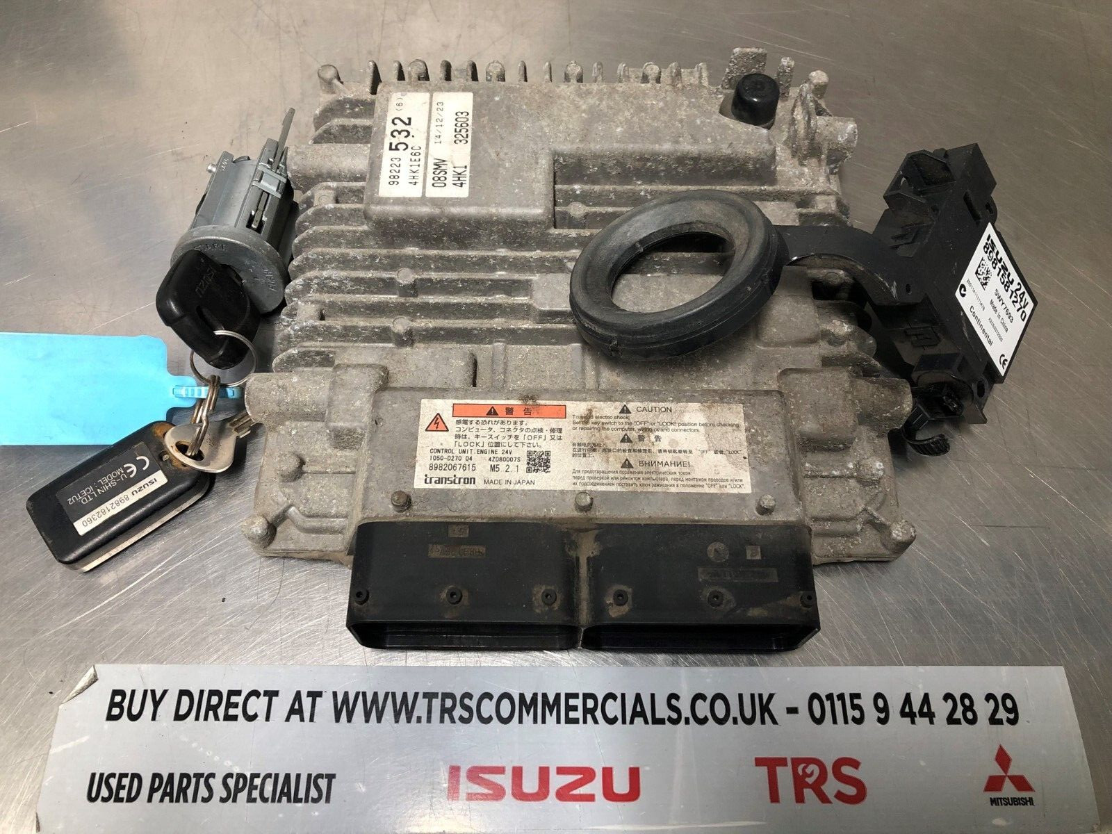 Used Isuzu Truck ECU, Transponder & Key 4HK1 Euro 6 8982235326
