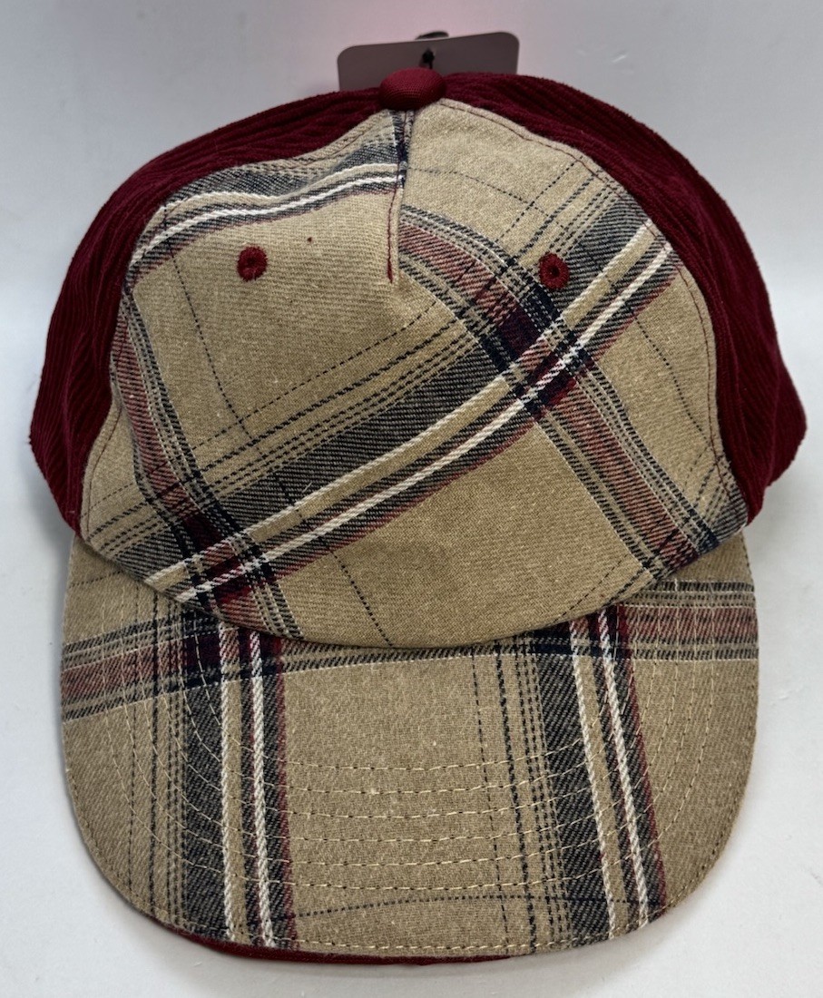 Headsweats Flannel and Corduroy Baseball Cap Hat- One Size